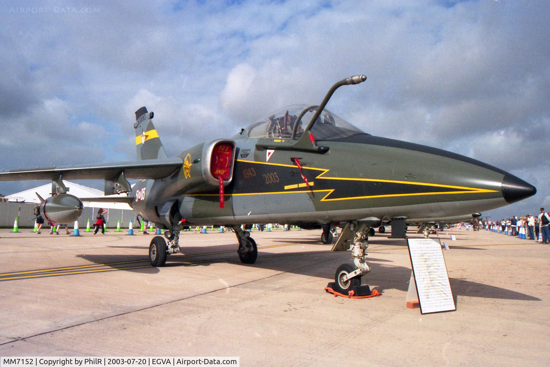 MM7152, 1991 AMX International AMX, c/n IX047, MM7152 1991 Aermacchi AMX ItalianAF RIAT 