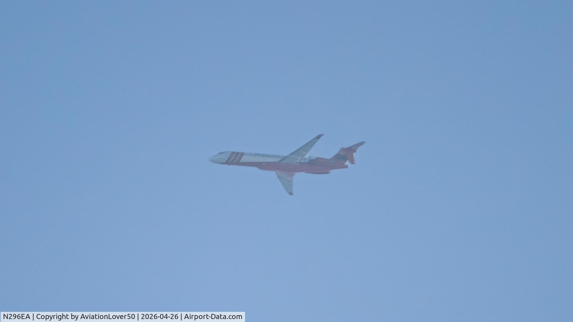 N296EA, 1991 McDonnell Douglas MD-87 (DC-9-87), c/n 53212, MD-87