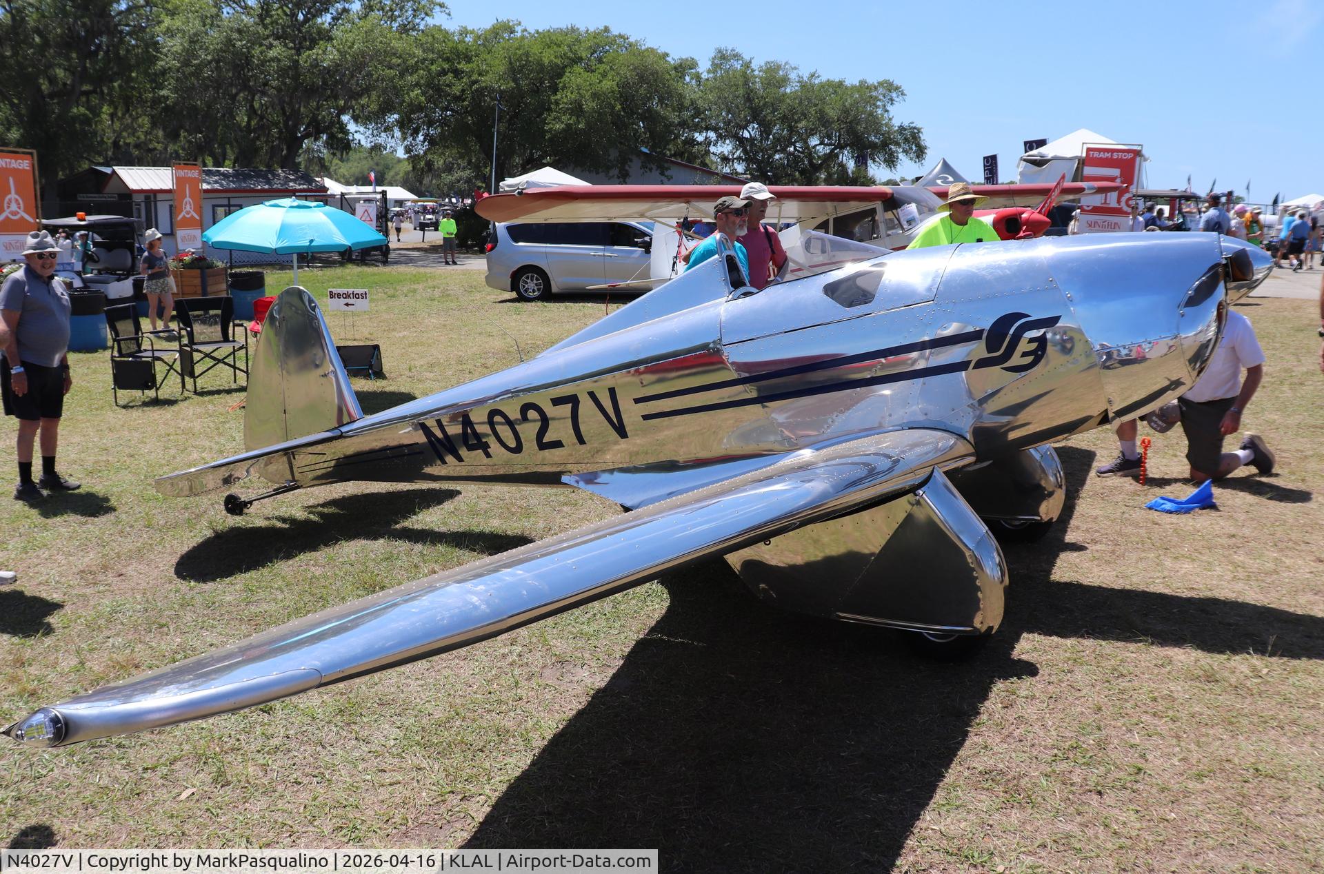 N4027V, 2026 Spirit Engineering SE-1, c/n 021, Spirit Engineering SE-1