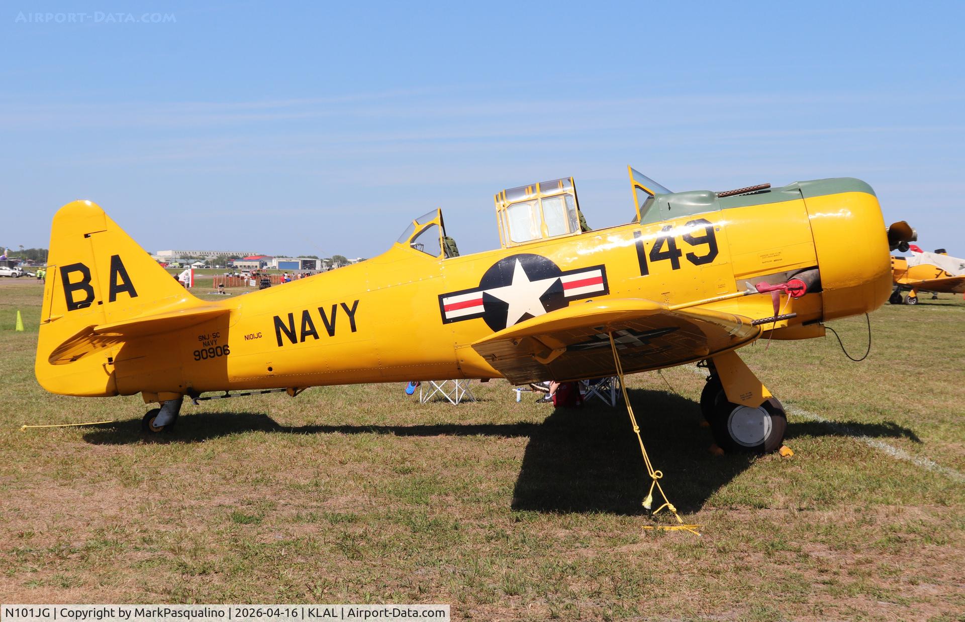 N101JG, 1944 North American SNJ-5C (AT-6D) Texan Texan, c/n 121-41622, North American SNJ-5C