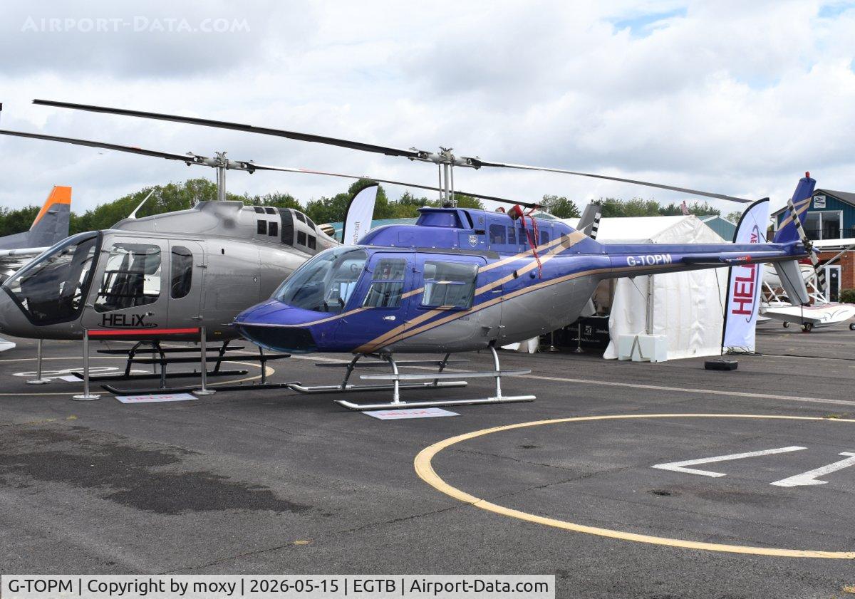 G-TOPM, 1991 Agusta AB-206B JetRanger III, c/n 8732, Agusta AB-206B JetRanger III at Wycombe Air Park. Ex OO-VCI