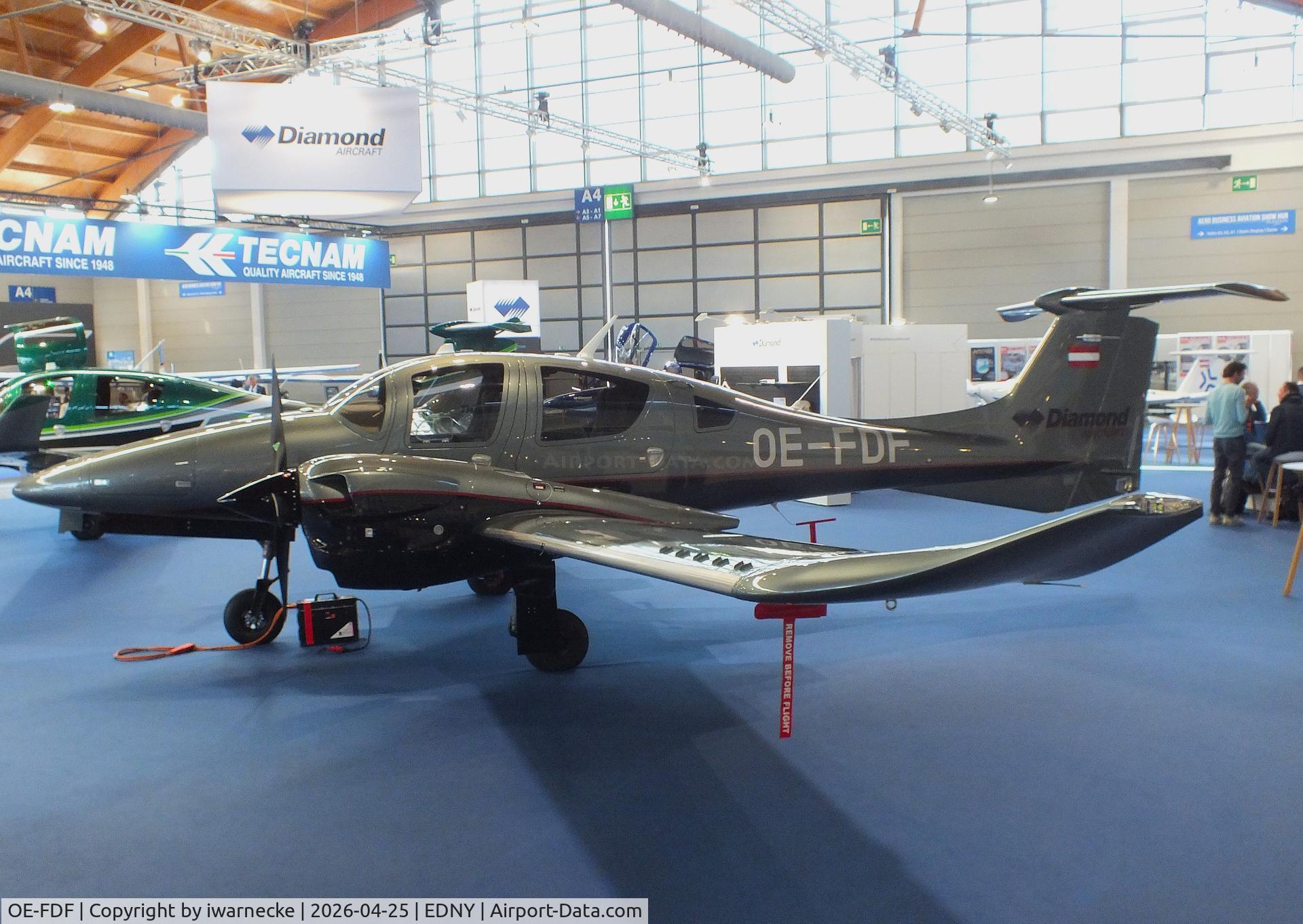 OE-FDF, Diamond DA-62, c/n 62.359, Diamond DA-62 at the AERO 2026, Friedrichshafen