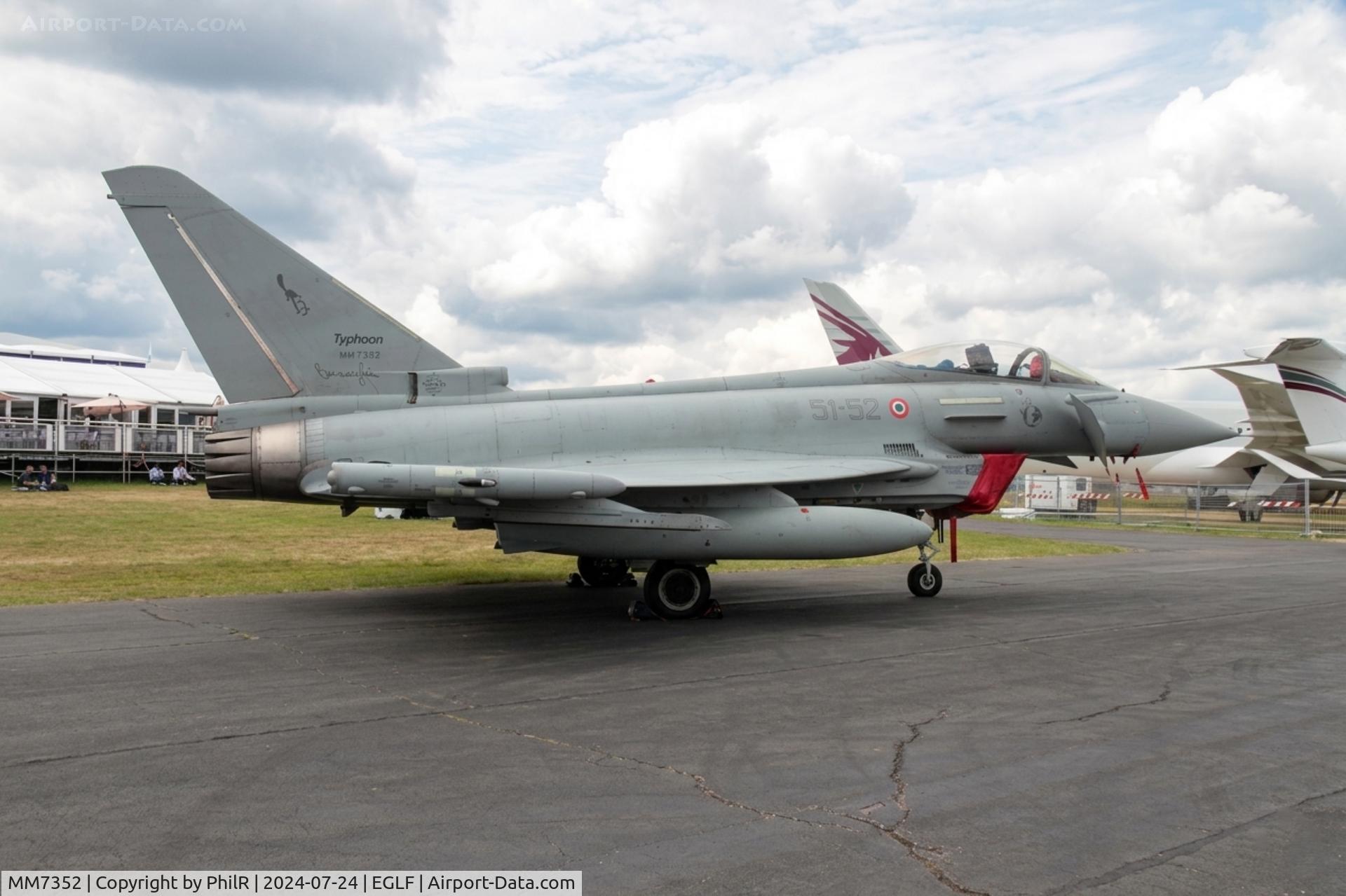MM7352, Eurofighter F-2000A Typhoon, c/n IS078, MM7352 Eurofighter Typhoon EF2000 FIA Farnborough 