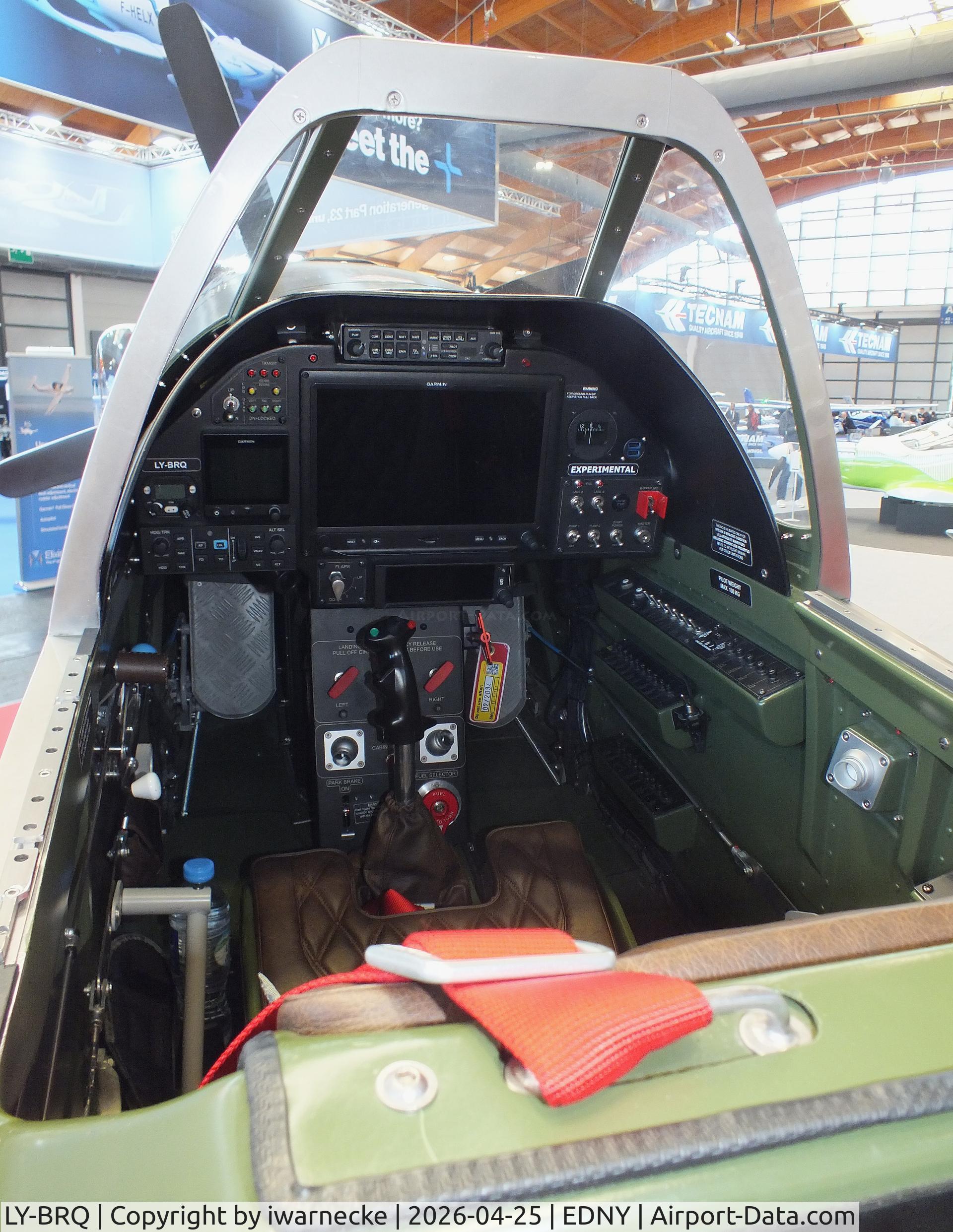 LY-BRQ, 2025 ScaleWings SW-51 Mustang, c/n SW-51-026, ScaleWings SW-51 Mustang 70%-scale replica at the AERO 2026, Friedrichshafen