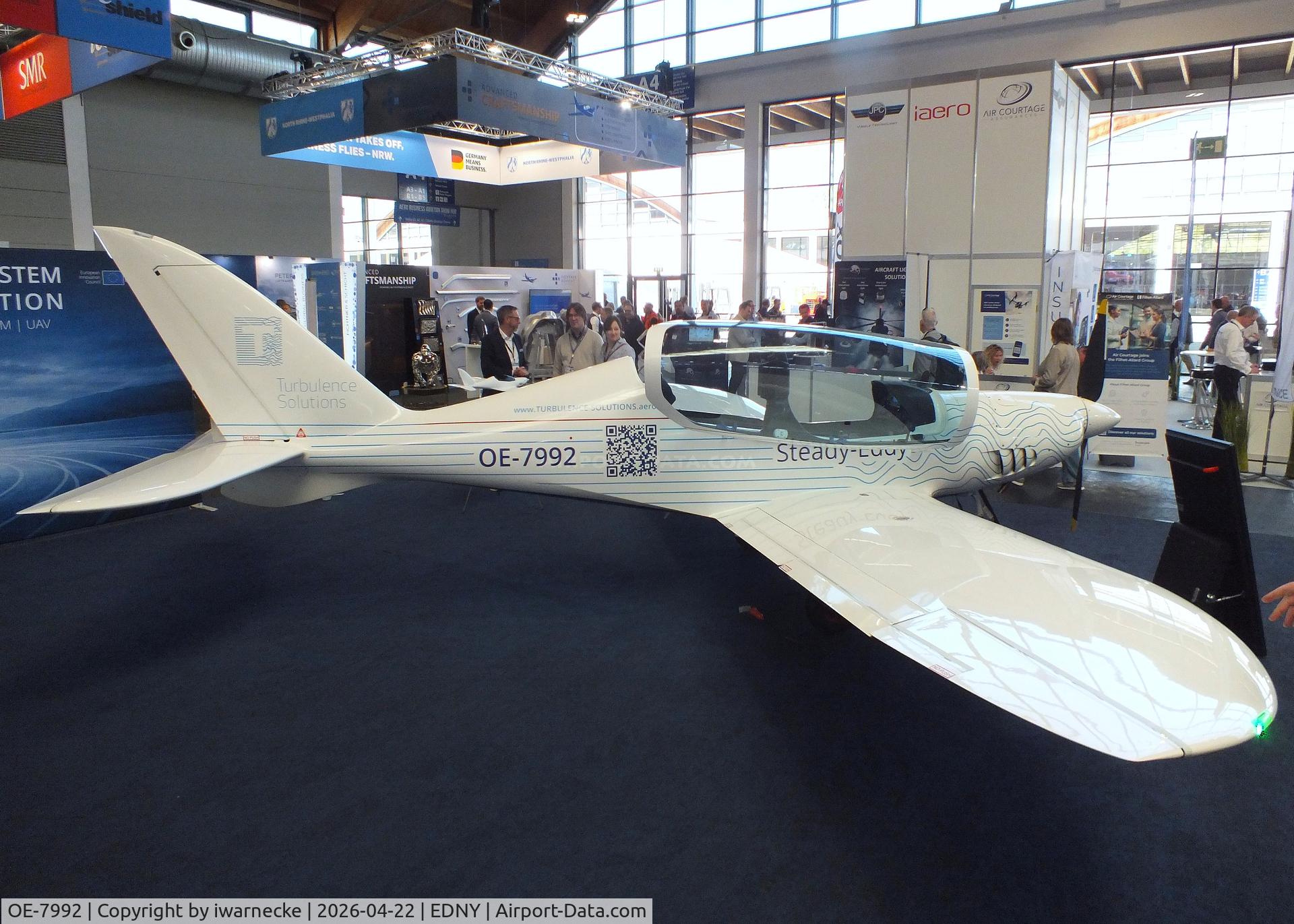OE-7992, 2024 Shark Aero Shark 600, c/n 158, Shark Aero Shark 600 Turbulence-Solutions demonstrator at the AERO 2026, Friedrichshafen