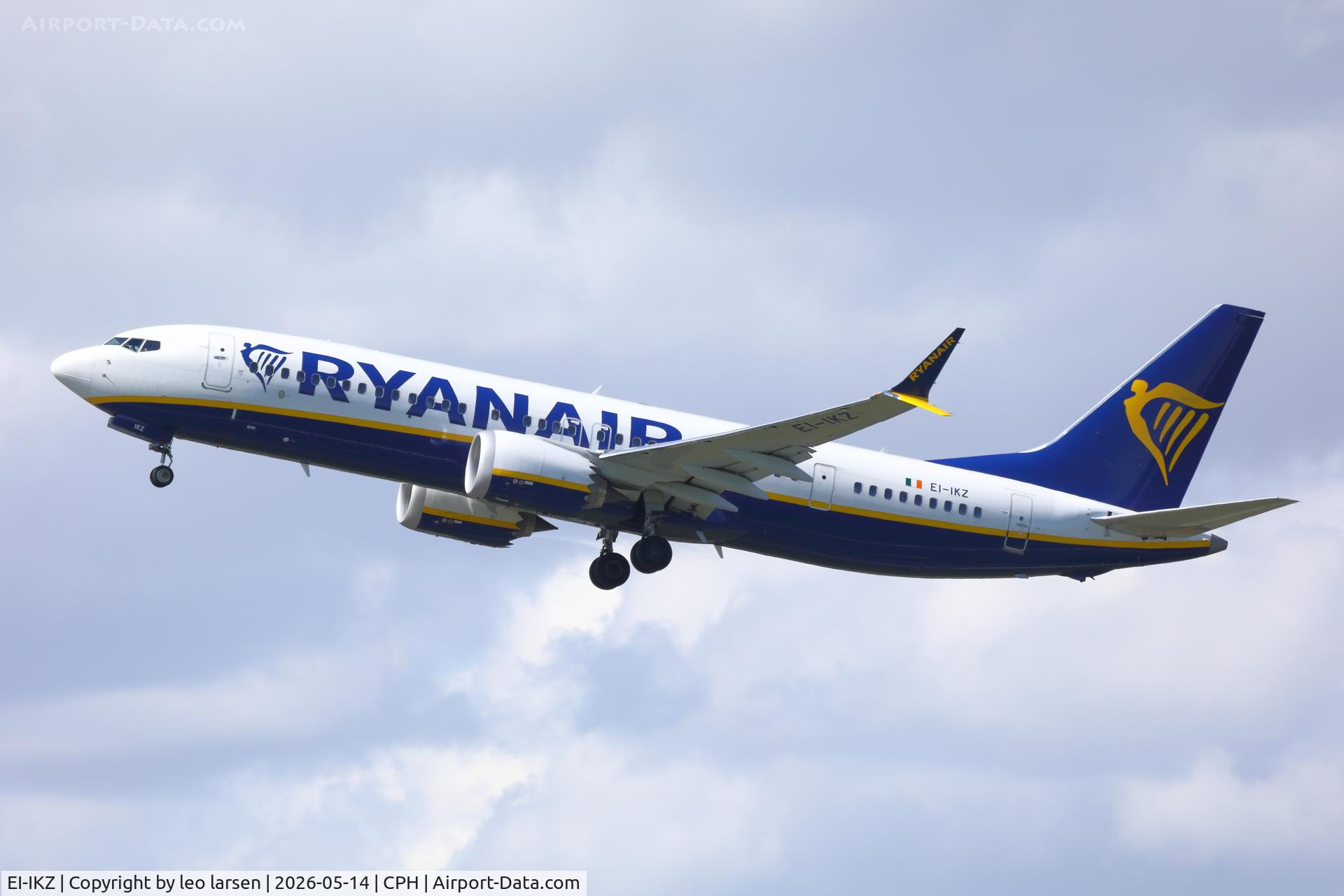 EI-IKZ, 2025 Boieng 737-8 Max-200, c/n 62386 l/n 9112, Copenhagen 14.5.2026