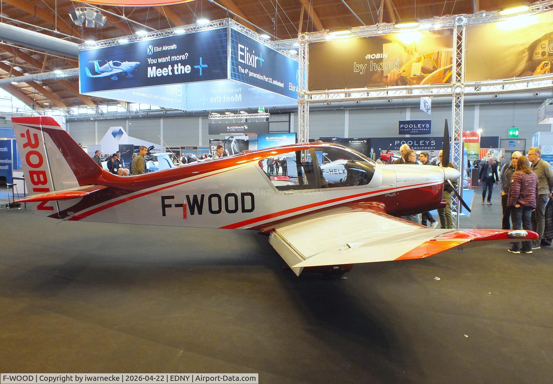 F-WOOD, 2023 Robin DR-401 Turbine, c/n not found_F-WOOD, Robin DR.401 at the AERO 2026, Friedrichshafen