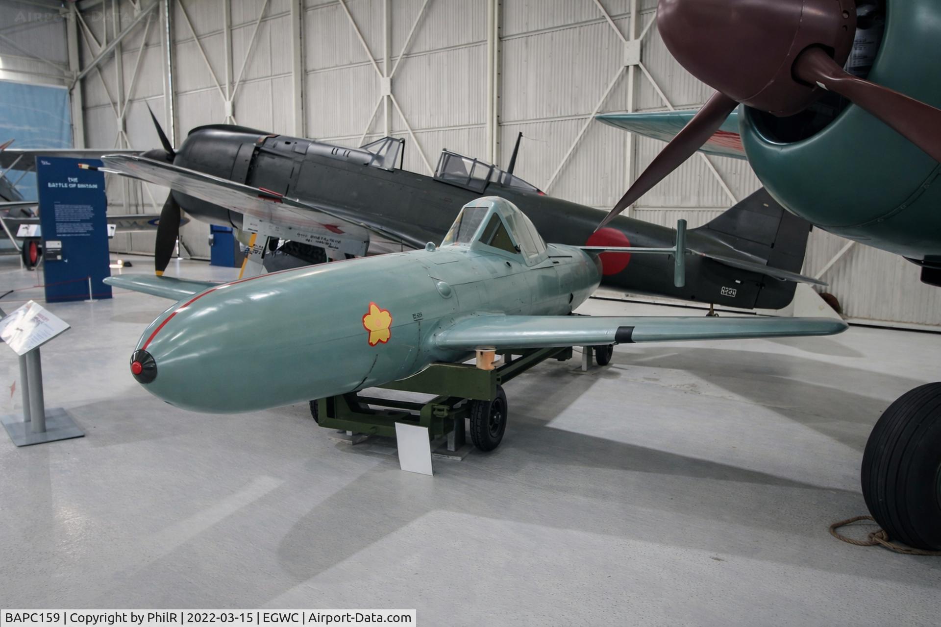 BAPC159, , Yokosuka MXY7 Ohka (Cherry Blossom) Cosford Aerospace Museum 
