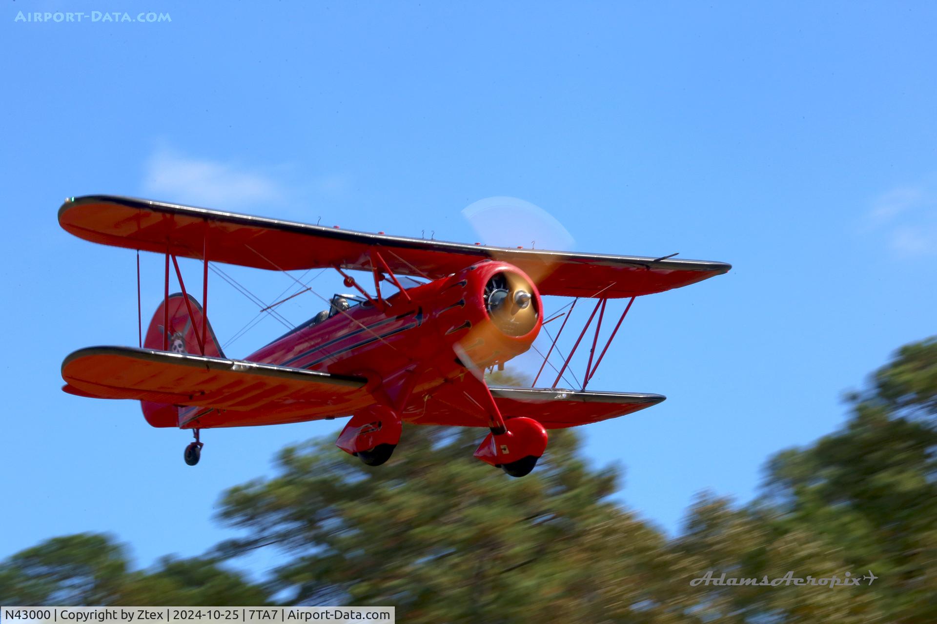 N43000, 1994 Classic Aircraft Corp WACO YMF, c/n F5C-060, At the 2024 Reklaw Fly-in 