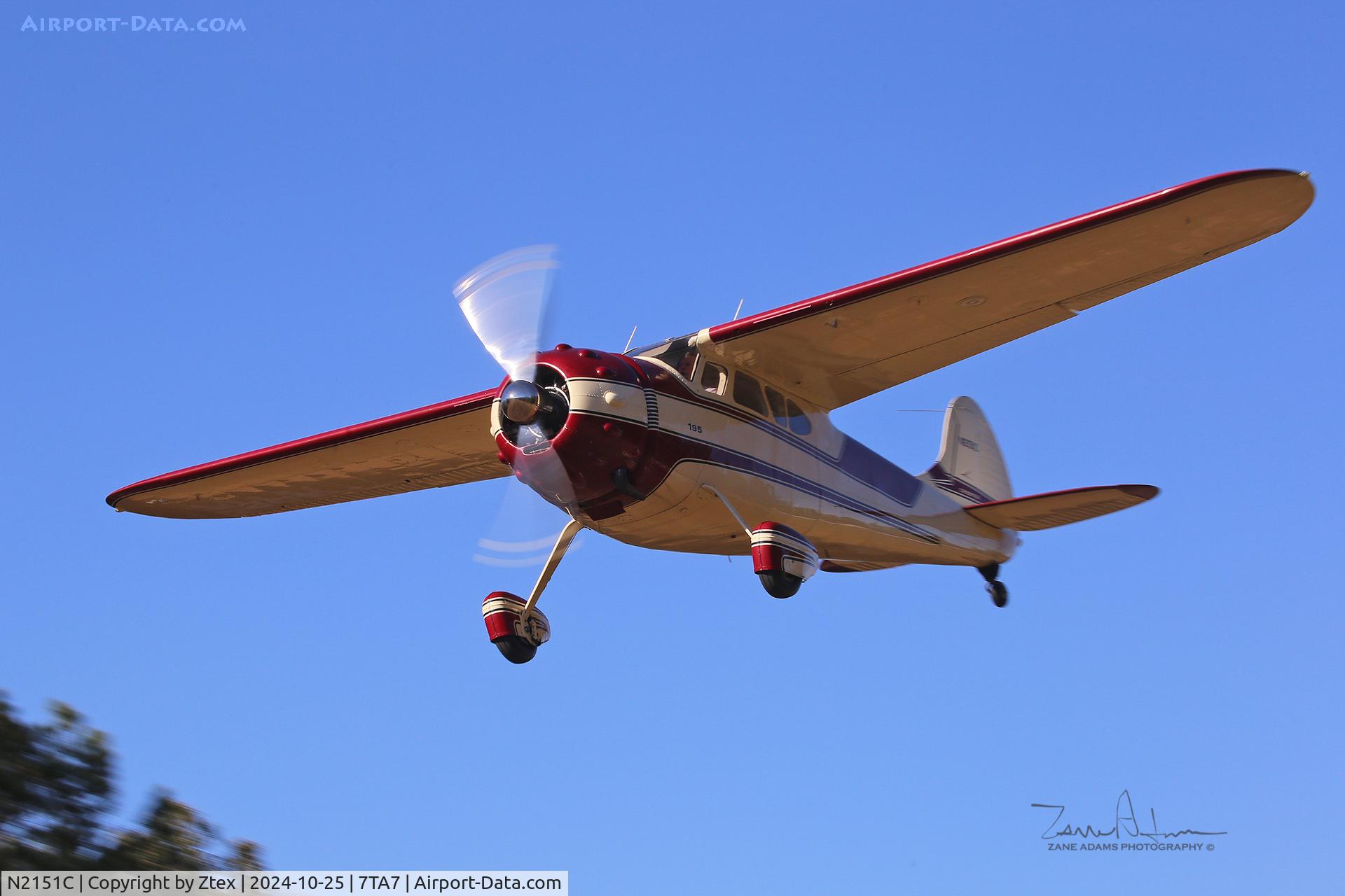 N2151C, 1954 Cessna 195B Businessliner, c/n 16136, At the 2024 Reklaw Fly-in 