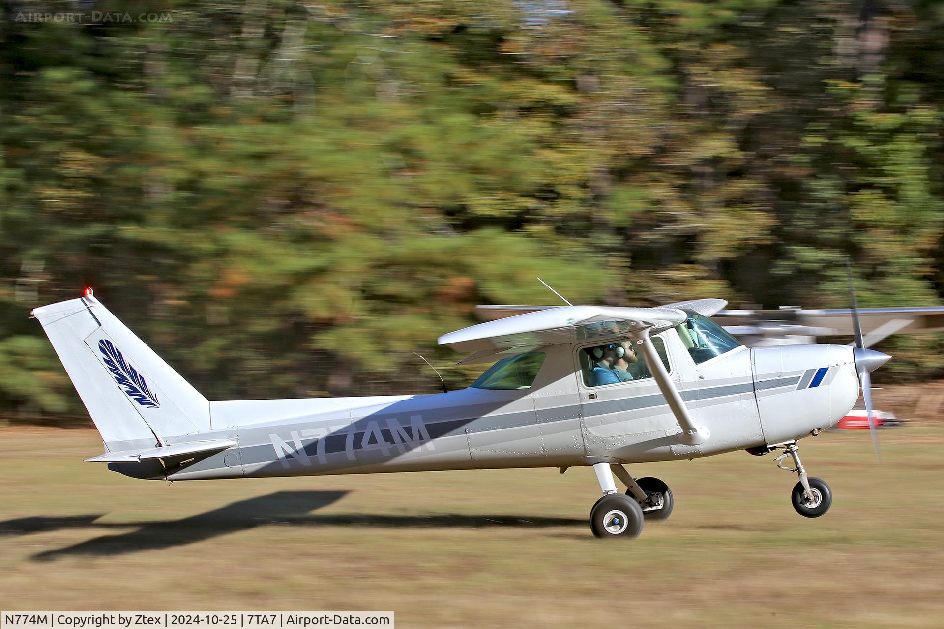 N774M, 1977 Cessna 150M, c/n 15079345, At the 2024 Reklaw Fly-in 