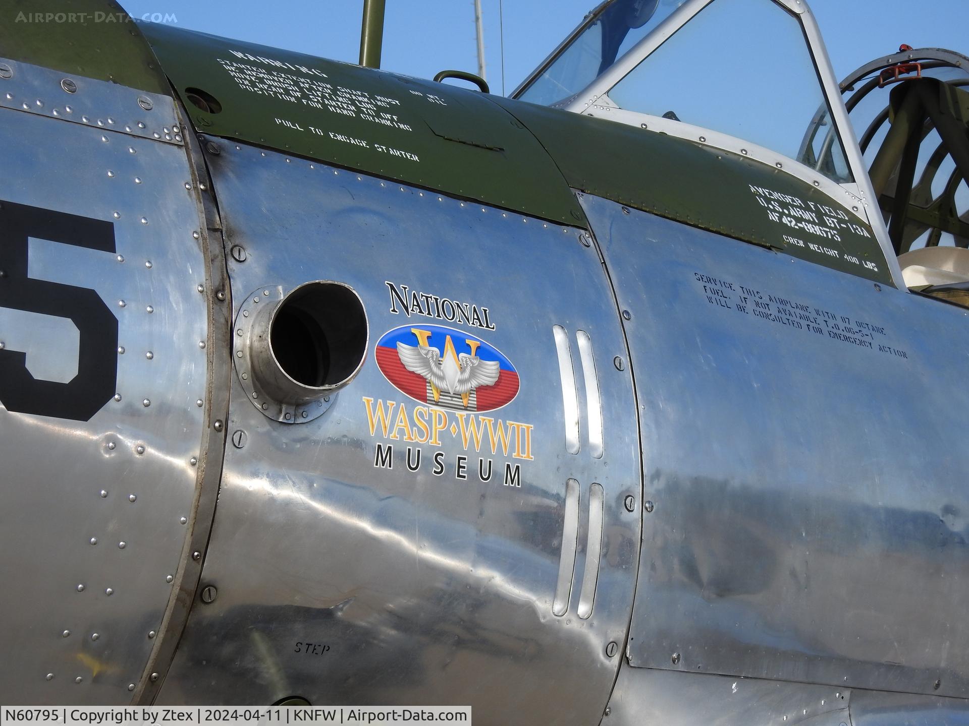 N60795, 1943 Consolidated Vultee BT-13A, c/n 10514, At the 2024 Fort Worth Airshow