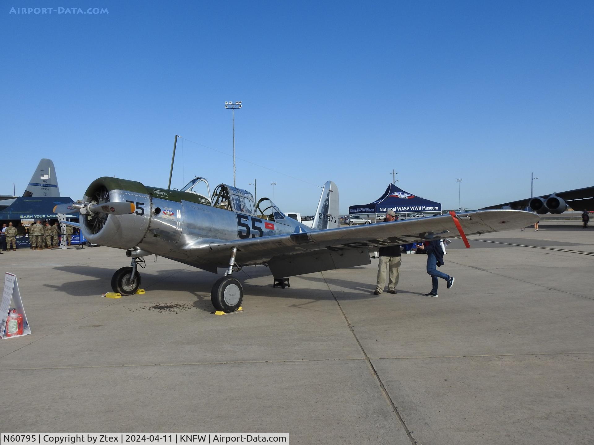 N60795, 1943 Consolidated Vultee BT-13A, c/n 10514, At the 2024 Fort Worth Airshow