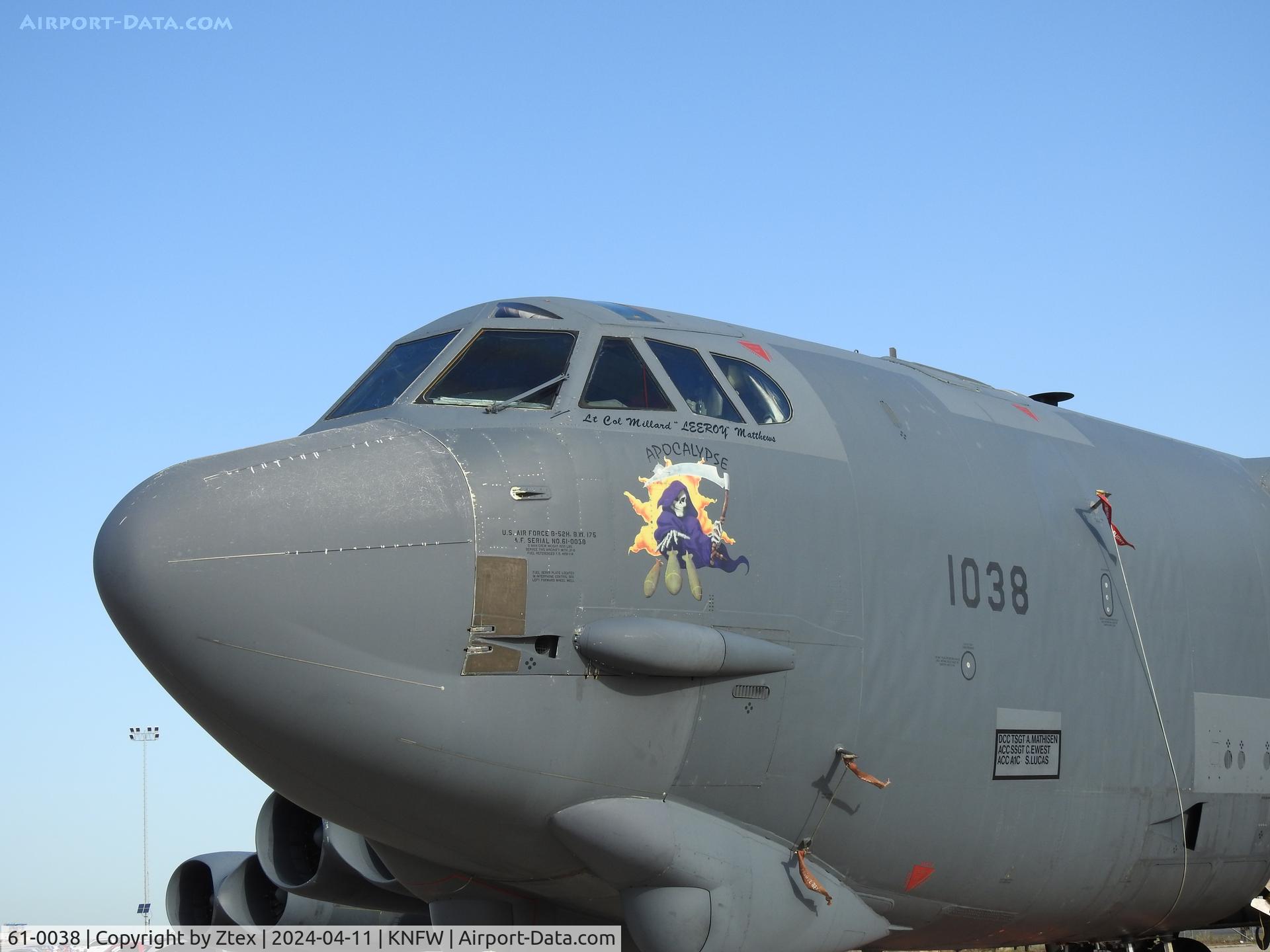 61-0038, 1961 Boeing B-52H Stratofortress, c/n 464465, At the 2024 Fort Worth Airshow