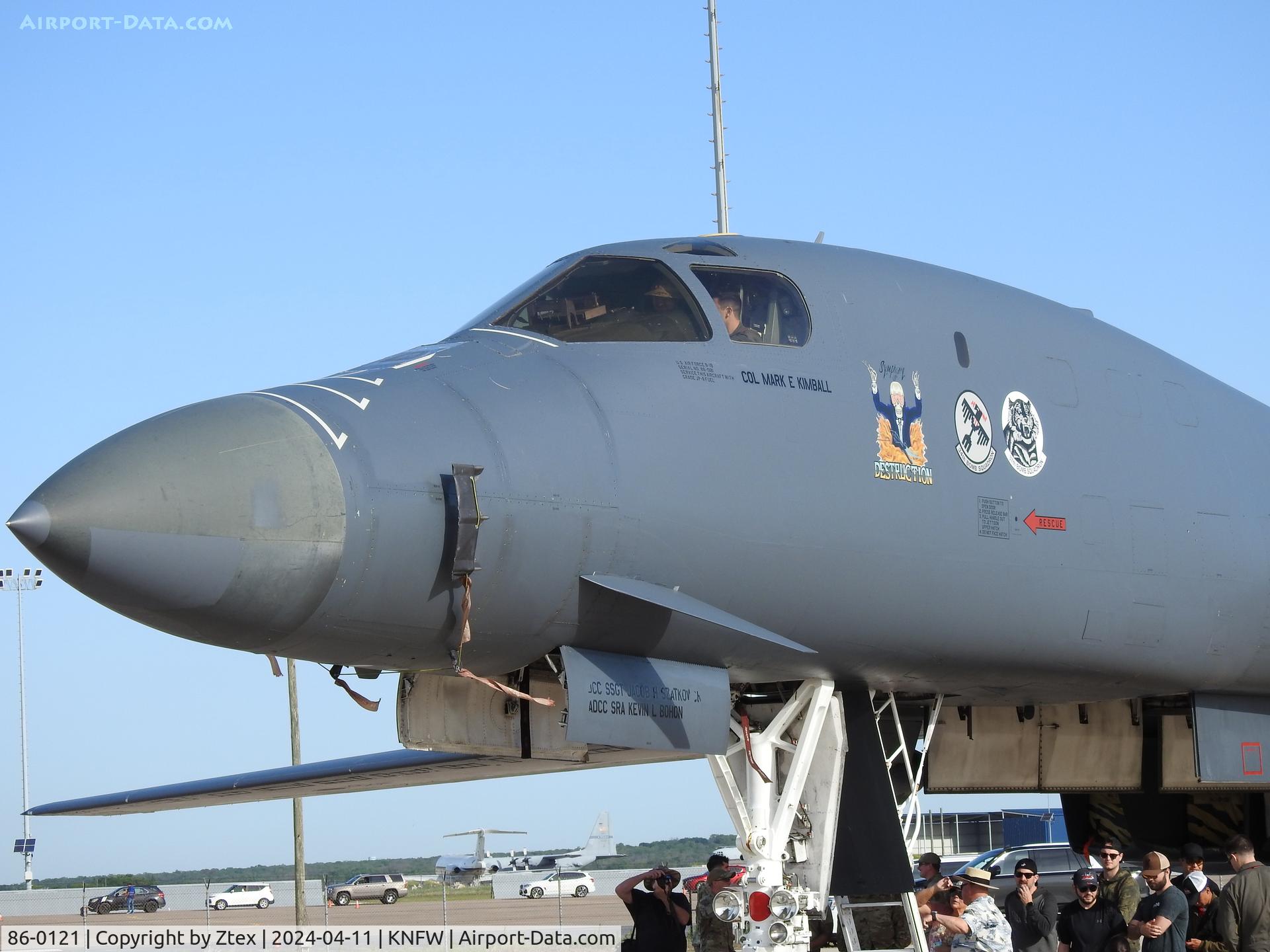 86-0121, 1986 Rockwell B-1B Lancer, c/n 81, At the 2024 Fort Worth Airshow