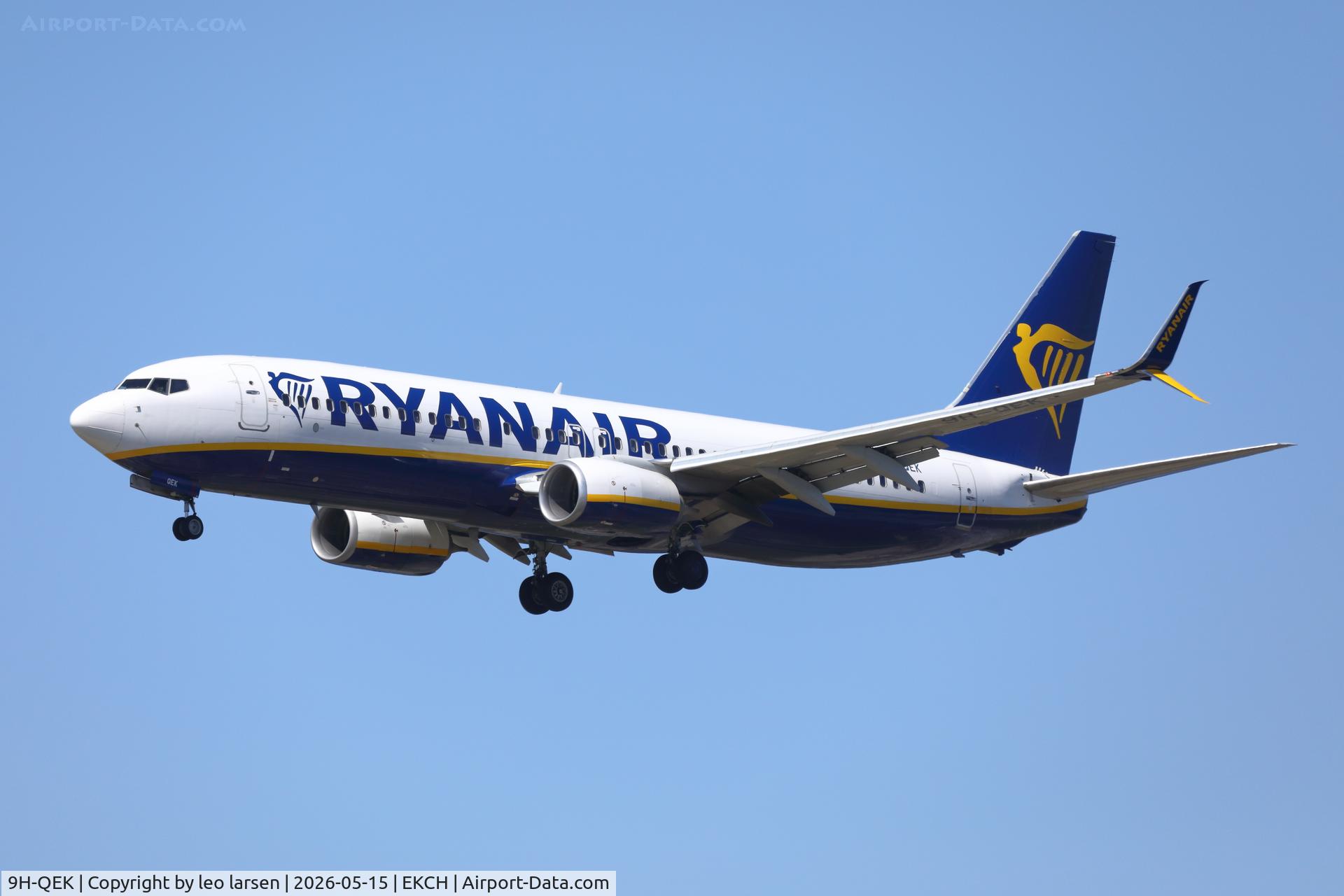 9H-QEK, 2018 Boeing 737-800, c/n 44830, Copenhagen 15.5.2026