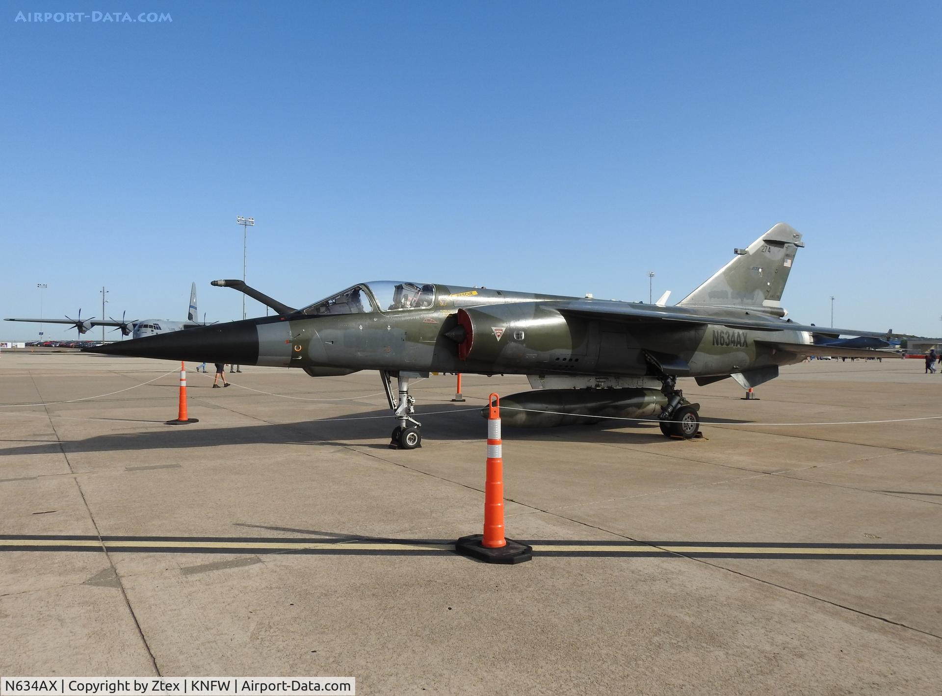 N634AX, Dassault Mirage F.1CT, c/n 274, At the 2024 Fort Worth Airshow