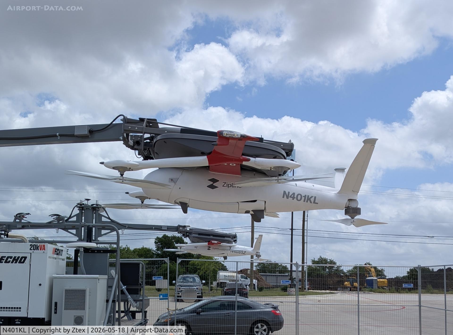 N401KL, 2025 Zipline International Inc P2 Zip (Drone), c/n 18735P2740, Delivery Drones at HEB grocery, Mansfield, TX 