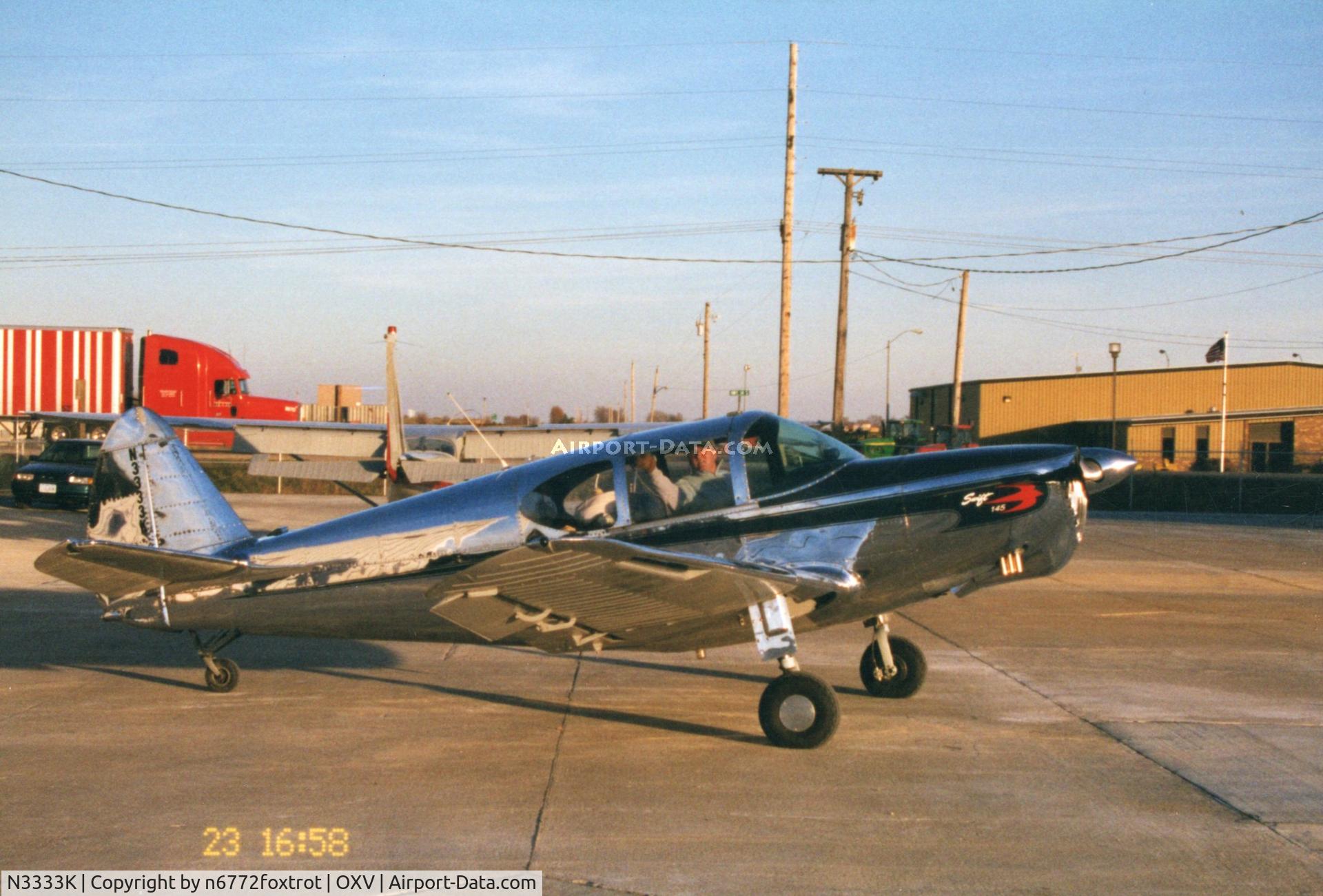 N3333K, 1946 Globe GC-1B Swift, c/n 1326, On the Ramp