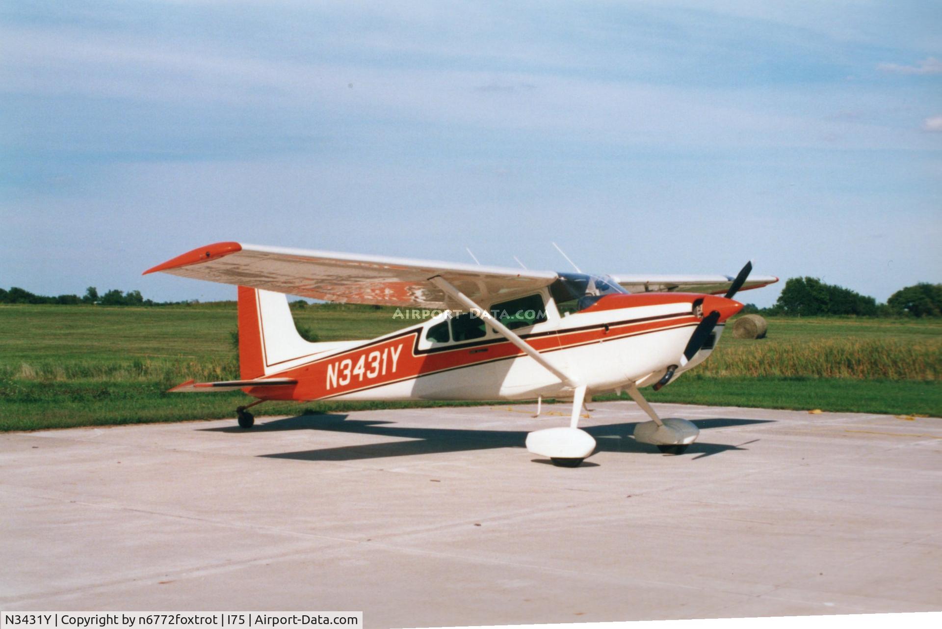 N3431Y, 1968 Cessna 180H Skywagon, c/n 18051931, On the ramp
