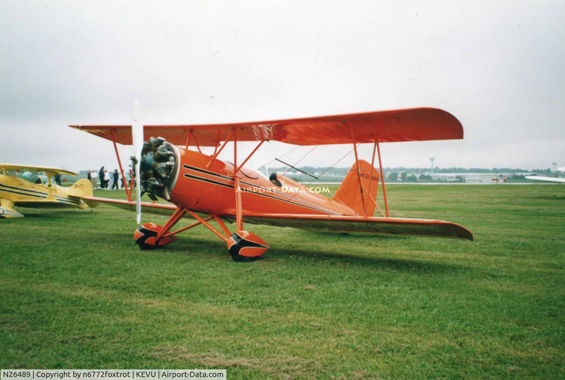 N26489, 1941 Meyers OTW, c/n 42, Parked in the grass