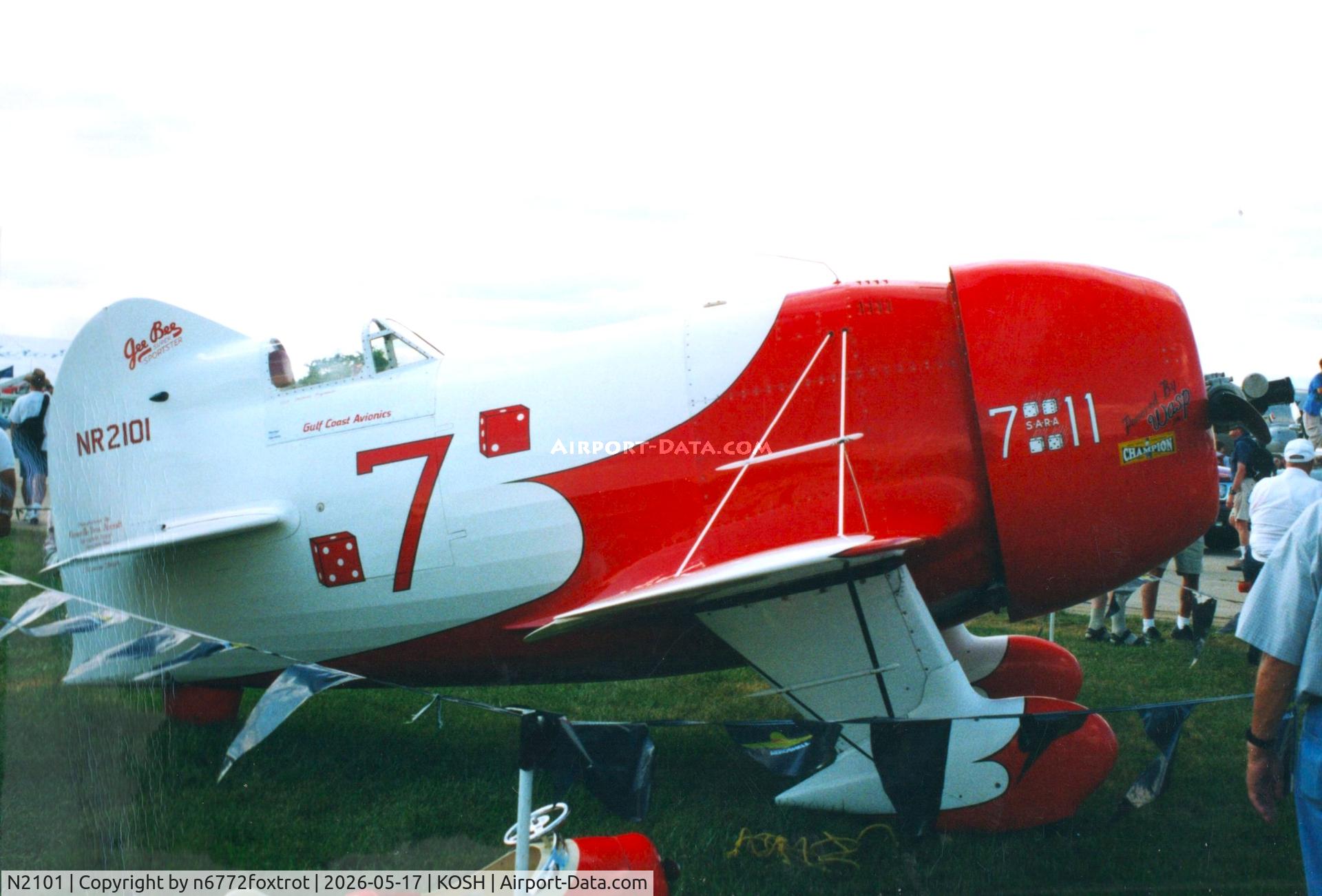 N2101, 1991 Granville Brothers Gee Bee R-2 Super Sportster replica, c/n Not found N2101, At the 1999 OshKosh Airventure