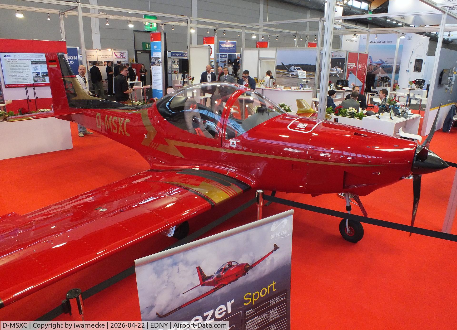D-MSXC, 2022 Breezer Breezer UL, c/n not found_D-MSXC, Breezer Aircraft Breezer Sport UL at the AERO 2026, Friedrichshafen
