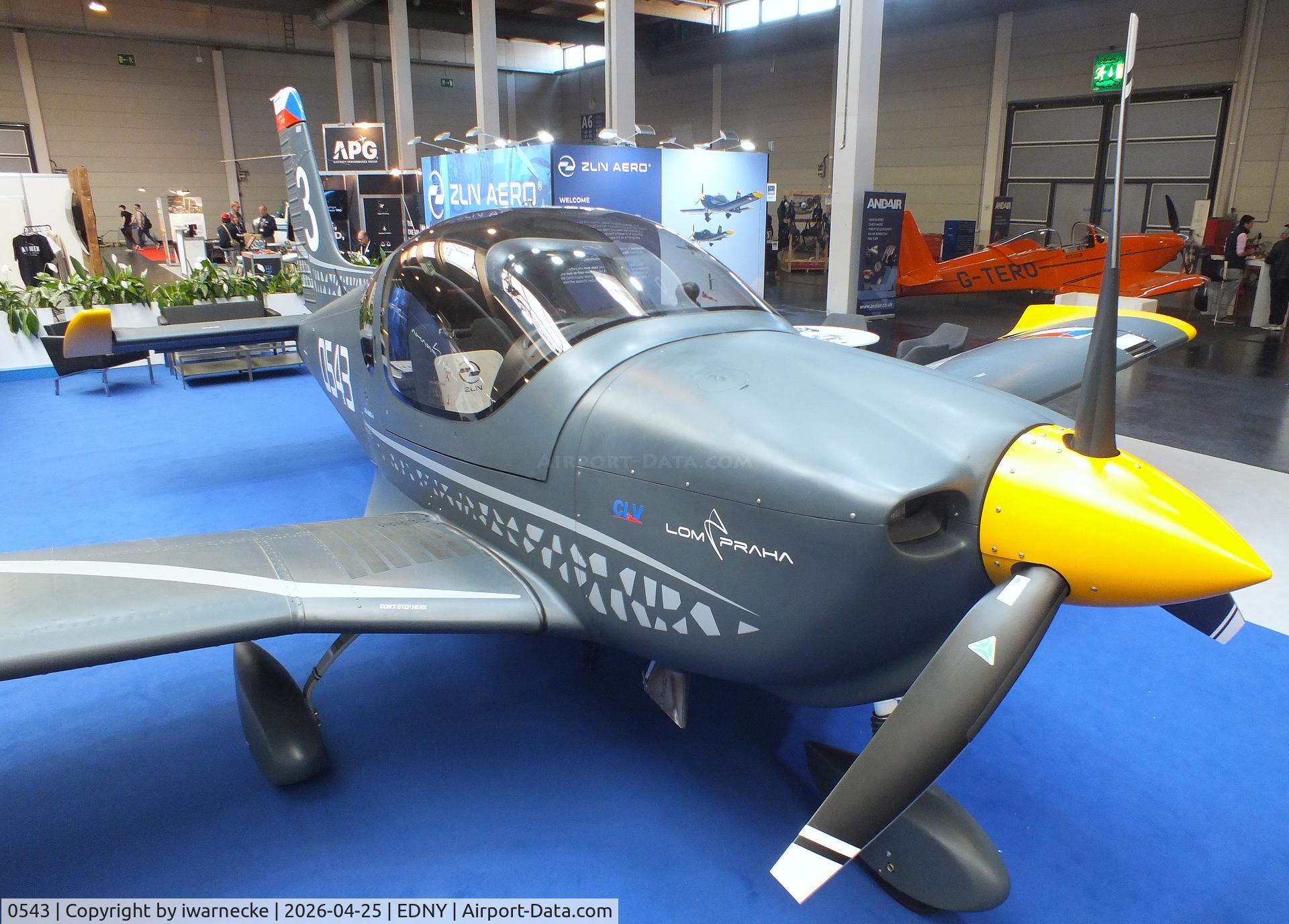 0543, Zlin Z-242L ZEUS, c/n 0858, Zlin Z-242L ZEUS of the LOM Praha Flight Training Center (CLV) at the AERO 2026, Friedrichshafen