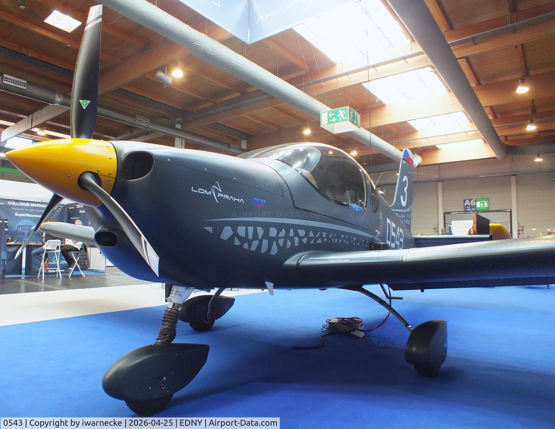 0543, Zlin Z-242L ZEUS, c/n 0858, Zlin Z-242L ZEUS of the LOM Praha Flight Training Center (CLV) at the AERO 2026, Friedrichshafen