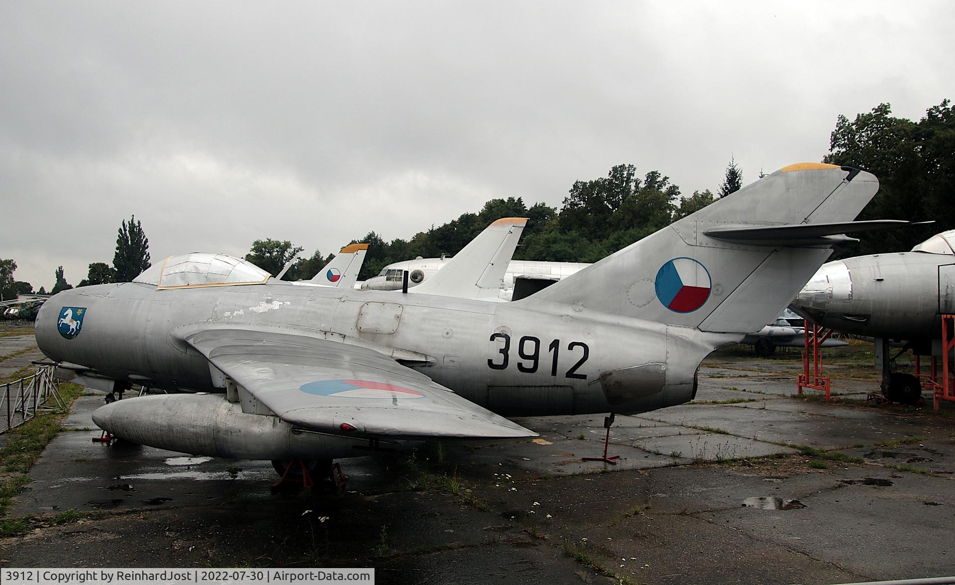 3912, Mikoyan-Gurevich MiG-15bisSB, c/n 623912, Mikojan MiG-15bisSB Fagot with new paint at the Vyskov Highway Strip Museum, Czech Republic