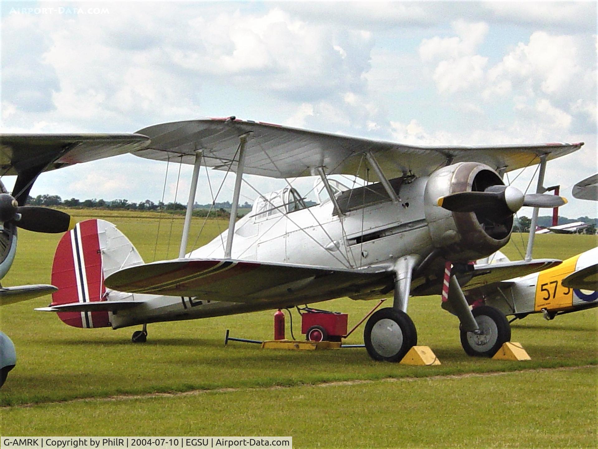 G-AMRK, 1937 Gloster Gladiator Mk1, c/n [L8032], 427 (G-AMRK) 1937 Gloster Gladiator l RNorwAF Duxford 
