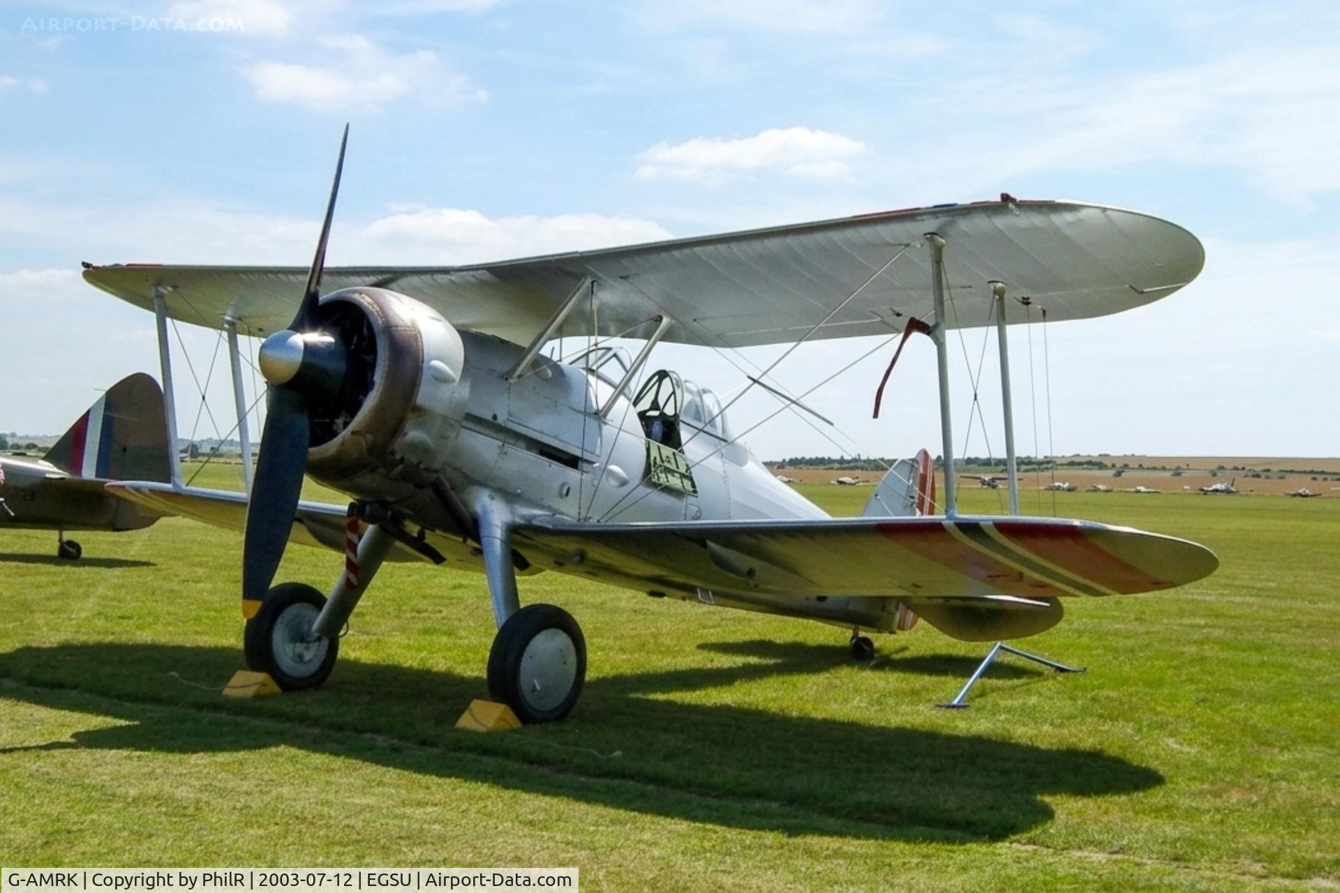 G-AMRK, 1937 Gloster Gladiator Mk1, c/n [L8032], 427 (G-AMRK) 1937 Gloster Gladiator l RNorwAF Duxford 