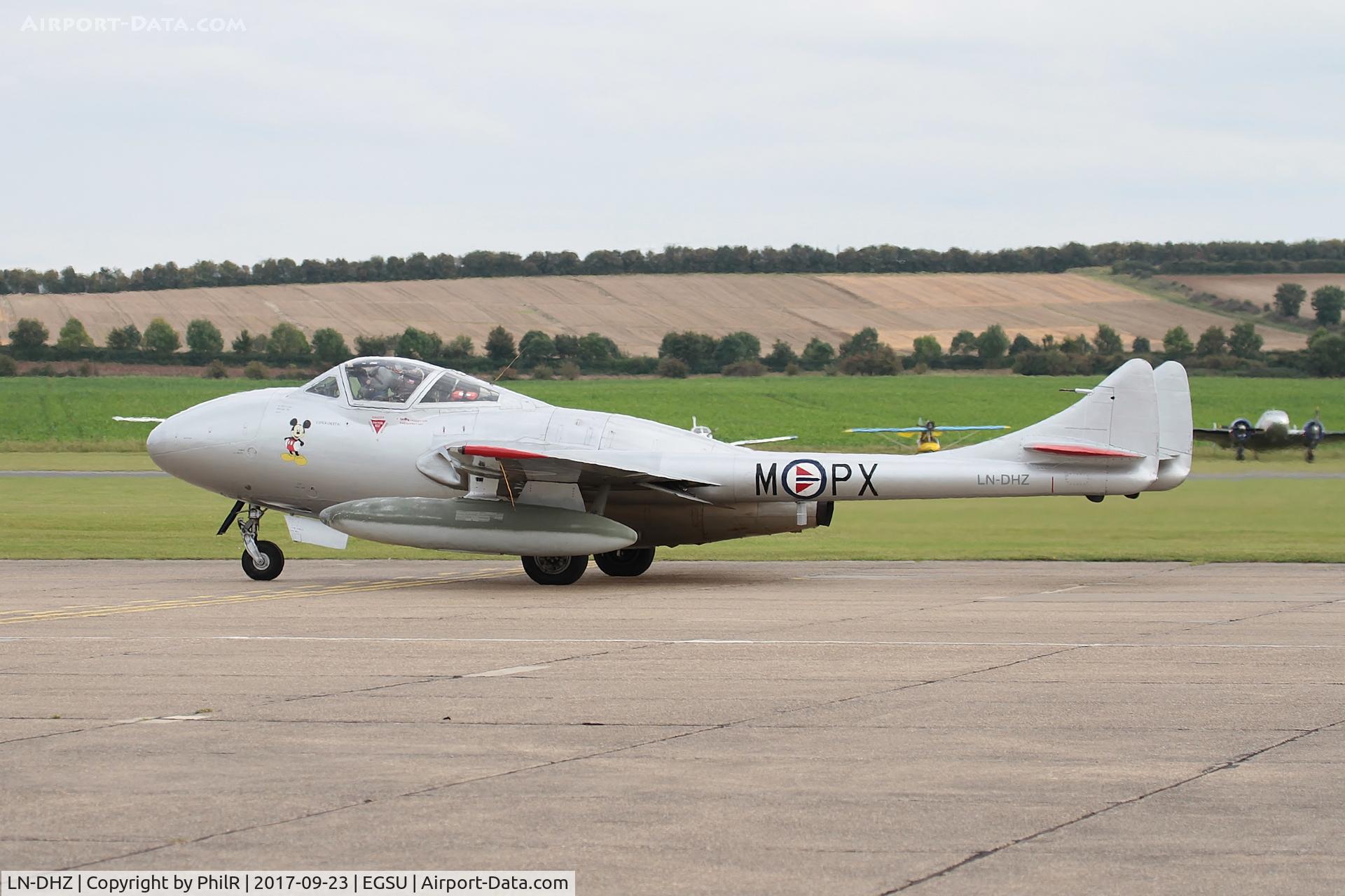 LN-DHZ, 1959 De Havilland (F+W Emmen) Vampire T55 (DH-115), c/n 990, LN-DHZ (U1230, G-DHZZ) 1959 DH115 Vampire T55 BoB Air Show Duxford 