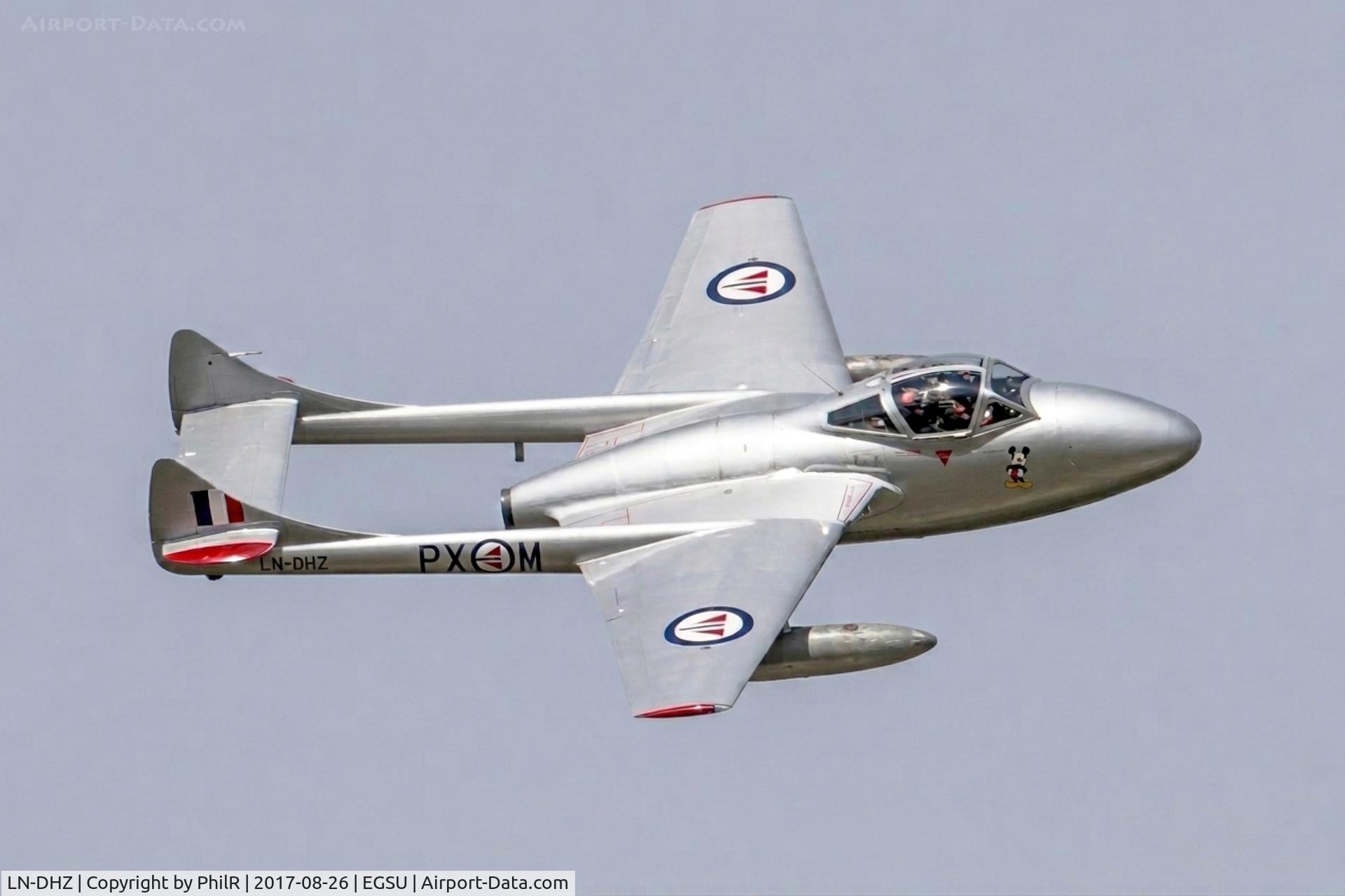 LN-DHZ, 1959 De Havilland (F+W Emmen) Vampire T55 (DH-115), c/n 990, LN-DHZ (U1230, G-DHZZ) 1959 DH115 Vampire T55 Wings & Wheels Dunsfold 26.08.17(1)Wings & Wheels Dunsfold