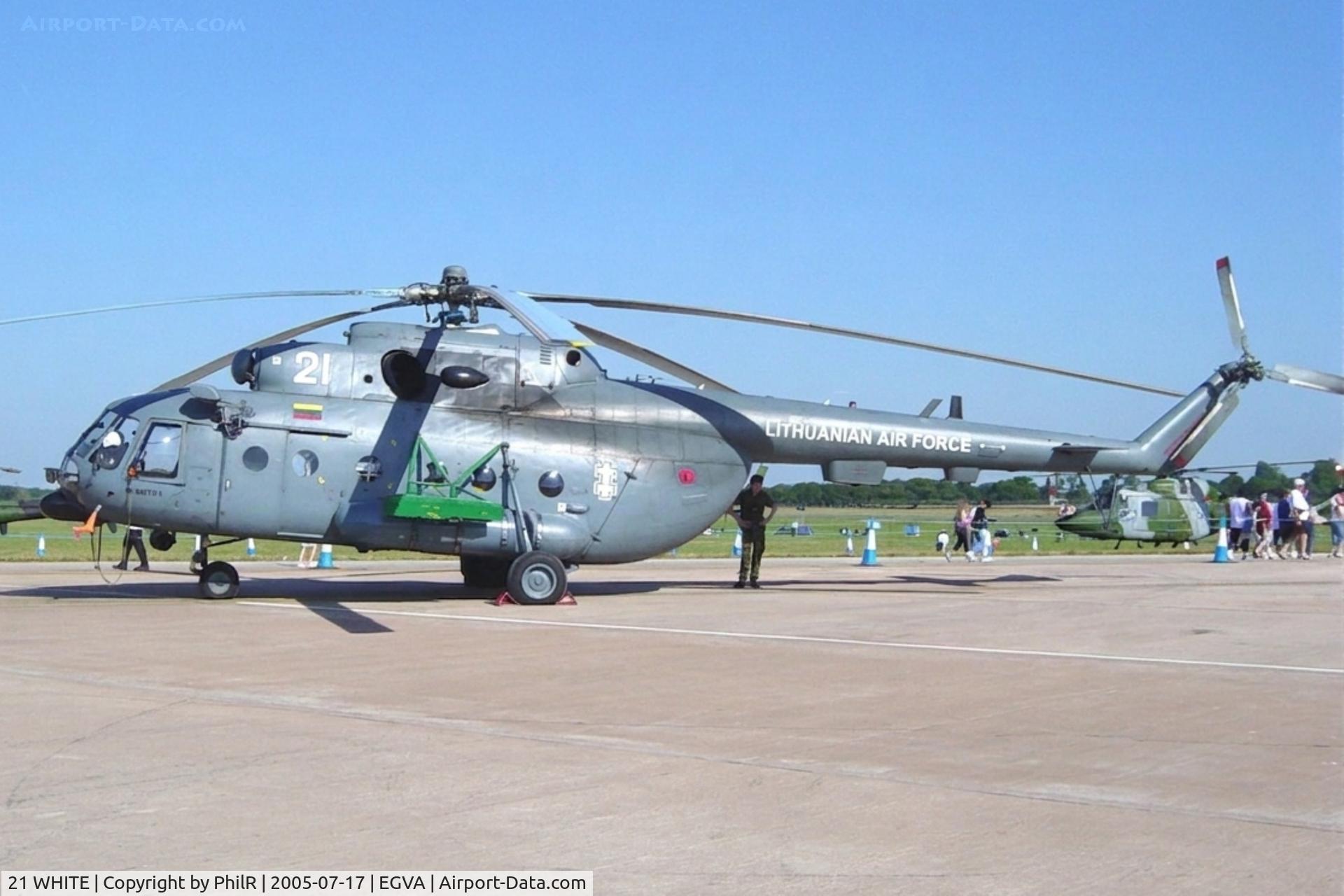 21 WHITE, Mil Mi-8MTV-1 Hip, c/n 95911, 21W Mil Mi-8 MTV-1 LithuanianAF RIAT 