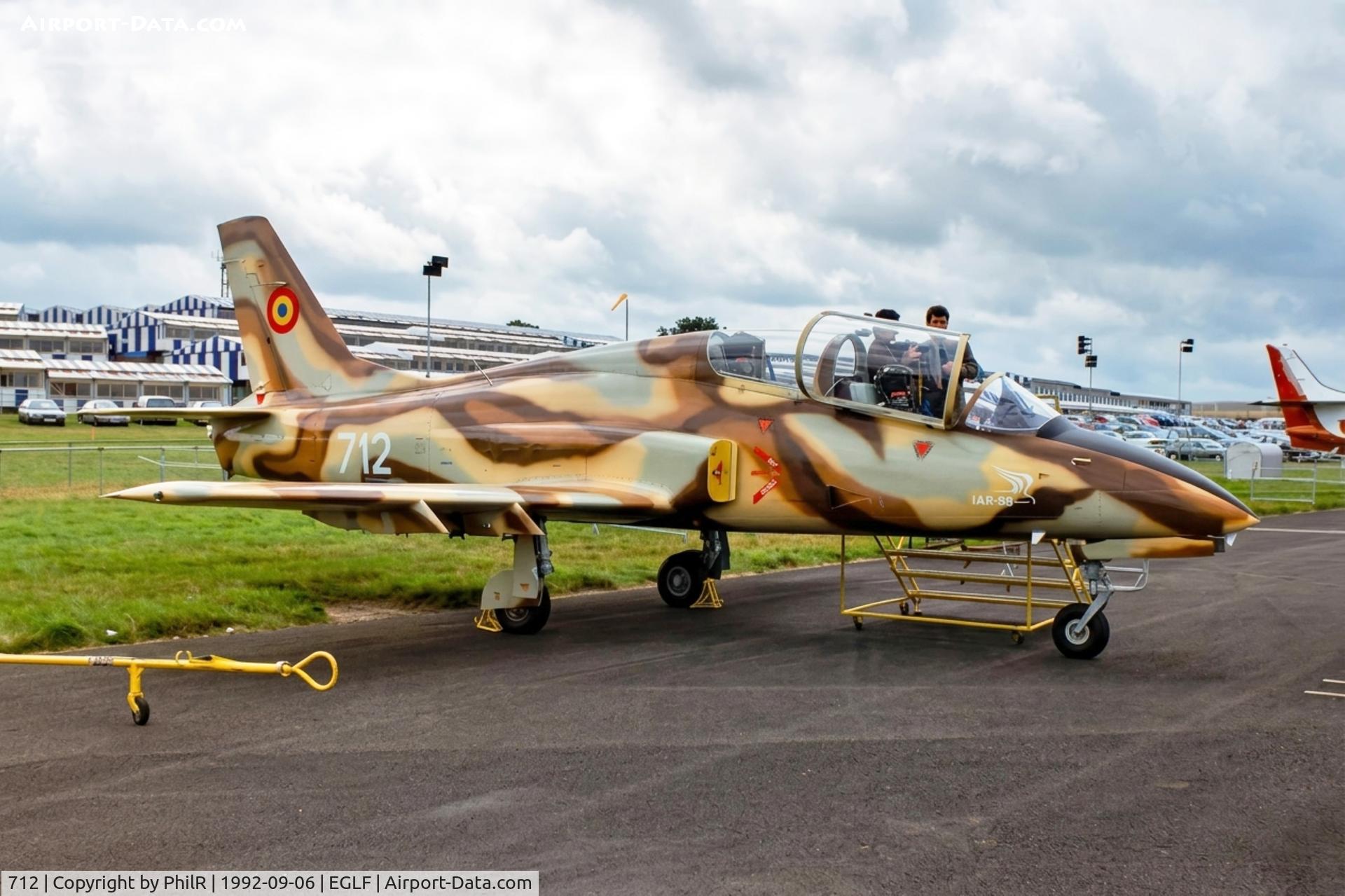 712, IAR IAR-99 Soim, c/n Not found 712, 712 Avioane Craiova SA IAR-99 Hawk IAR Farnborough Airshow 