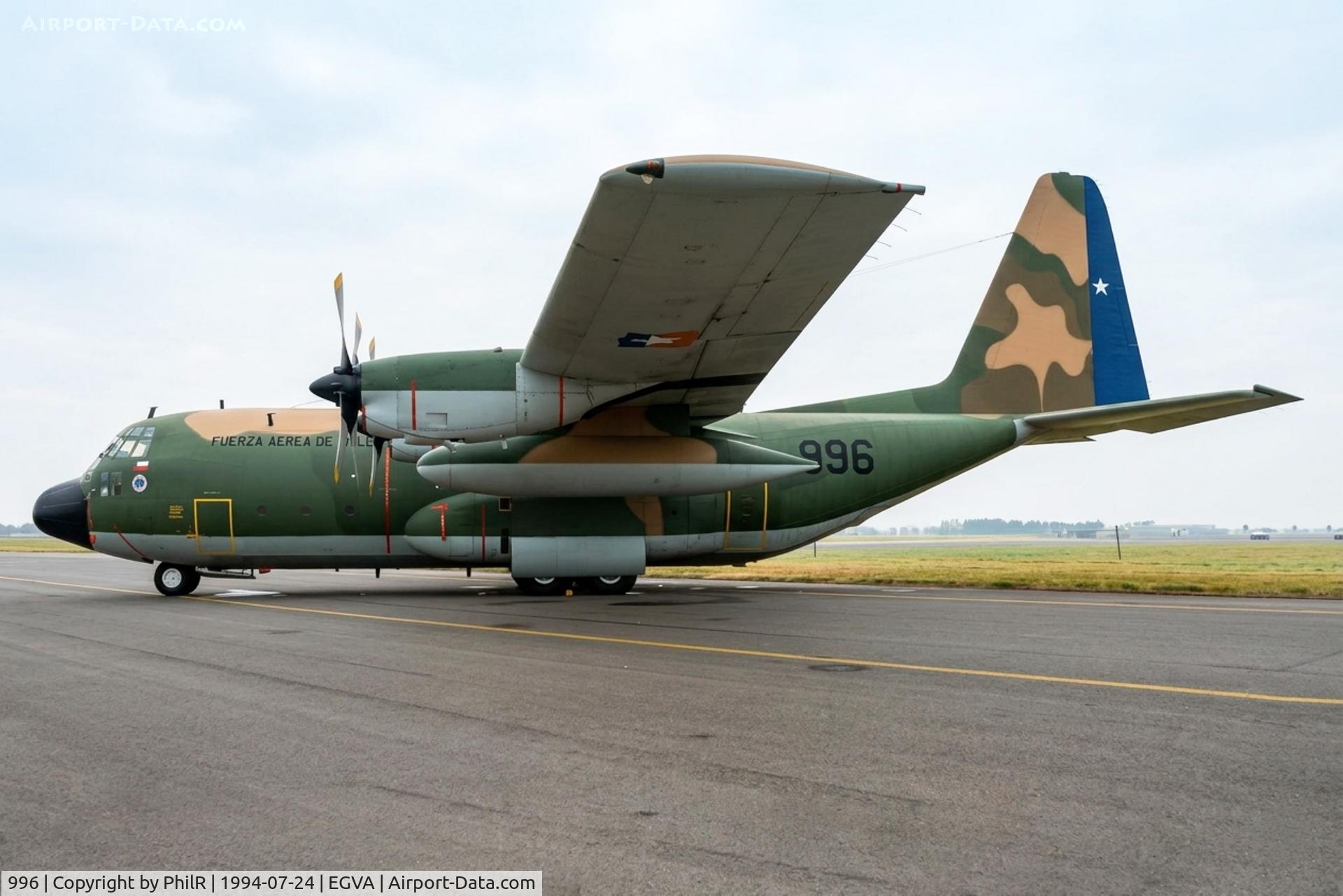 996, 1972 Lockheed C-130H Hercules, c/n 382-4496, 996 1973 Lockheed C-130H Hercules Chilian AF IAT 
