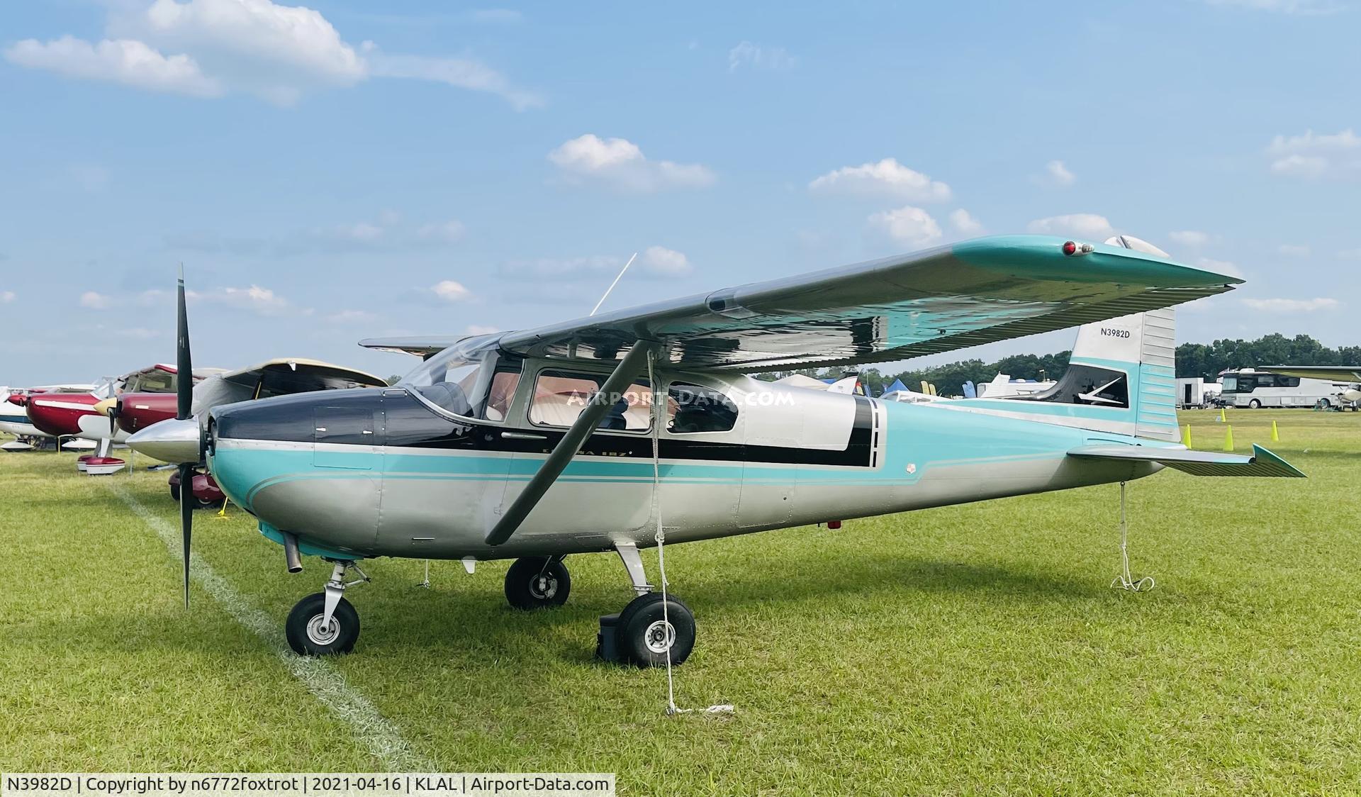 N3982D, 1957 Cessna 182A Skylane, c/n 34682, Sun n Fun 2021