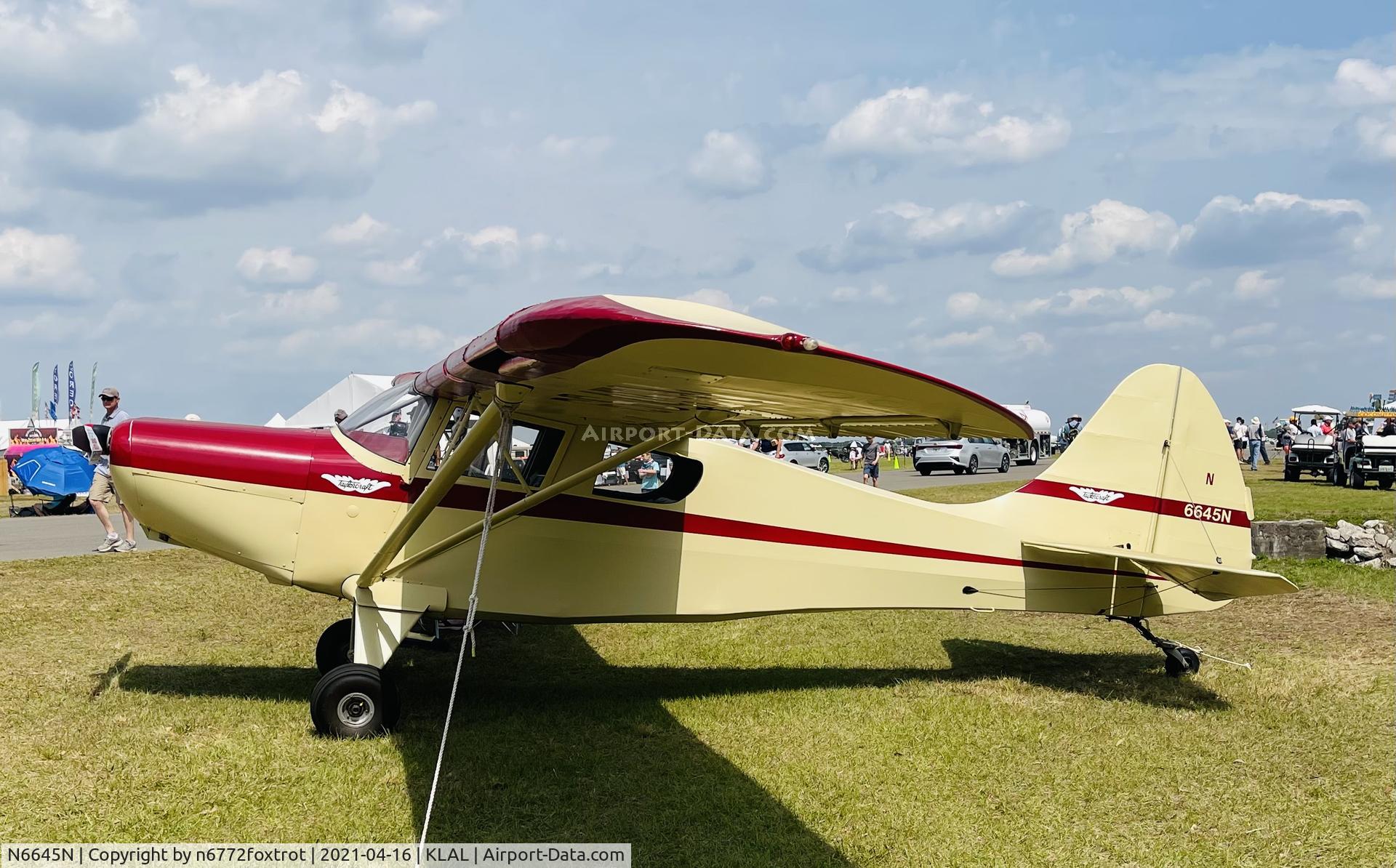 N6645N, 1952 Taylorcraft 15A, c/n 5-13045, Sun N Fun 2021