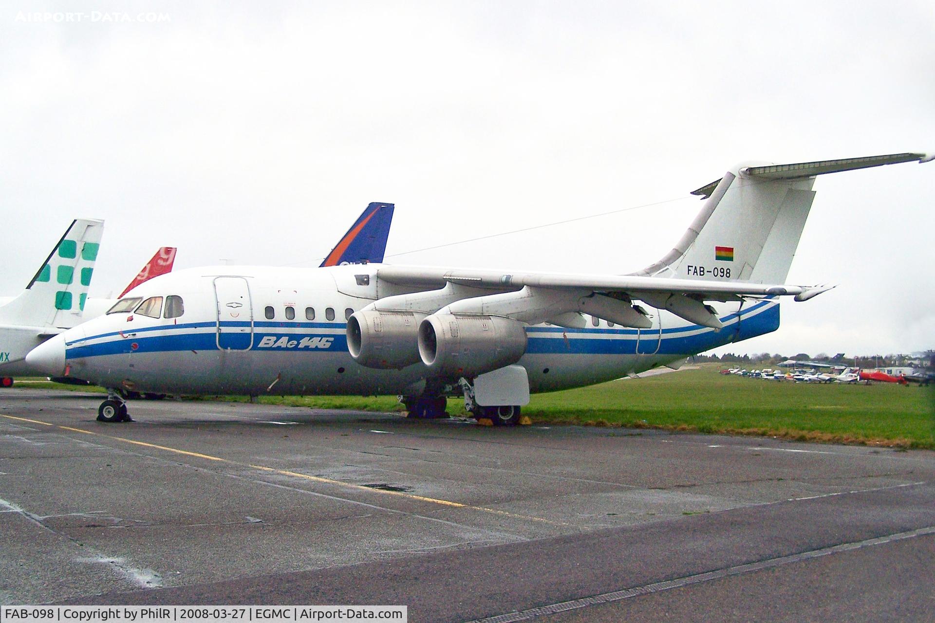 FAB-098, 1987 British Aerospace BAe.146-100, c/n E1076, FAB-098 1987 BAe 146-100 Bolivian AF SEN 

