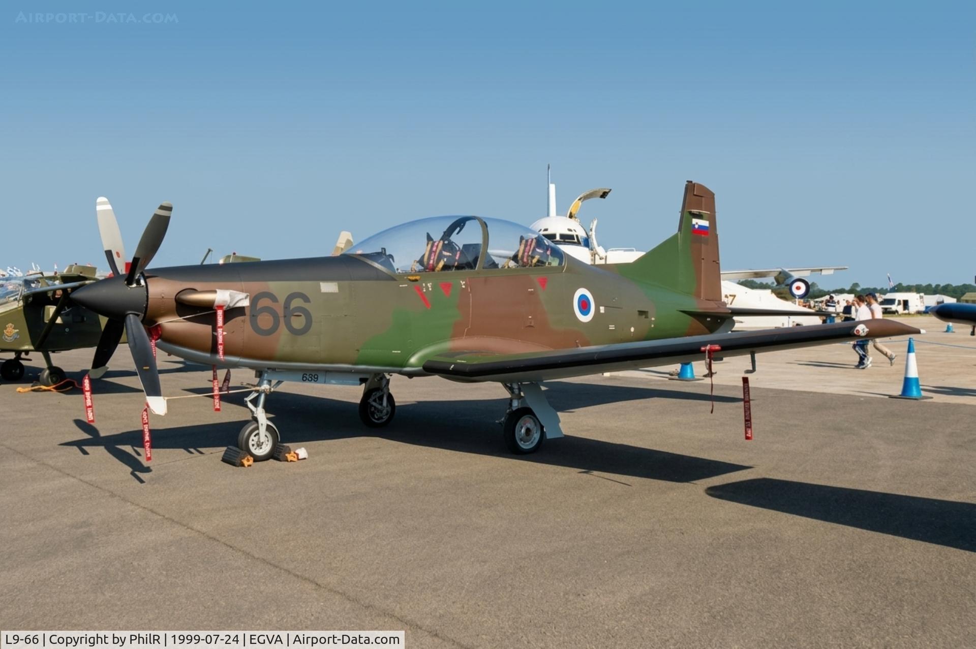 L9-66, Pilatus PC-9M Hudournik, c/n 639, L9-66 1995 Pilatus PC-9M Hudournik SlovenianAF RIAT 