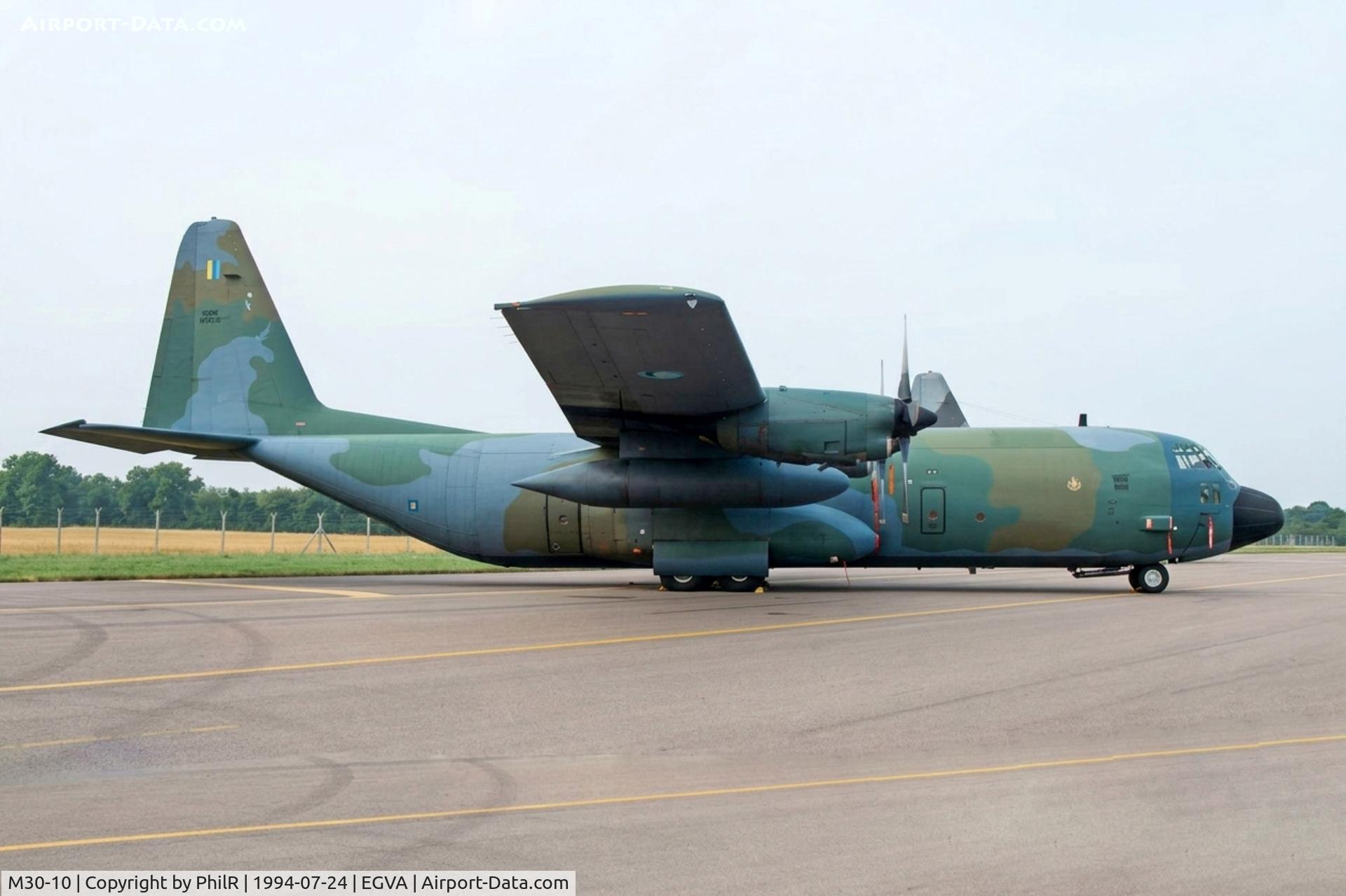 M30-10, Lockheed C-130H-30 Hercules, c/n 382-5268, M30-10 1992 Lockheed C-130H-30 Hercules RMalaysianAF IAT 
