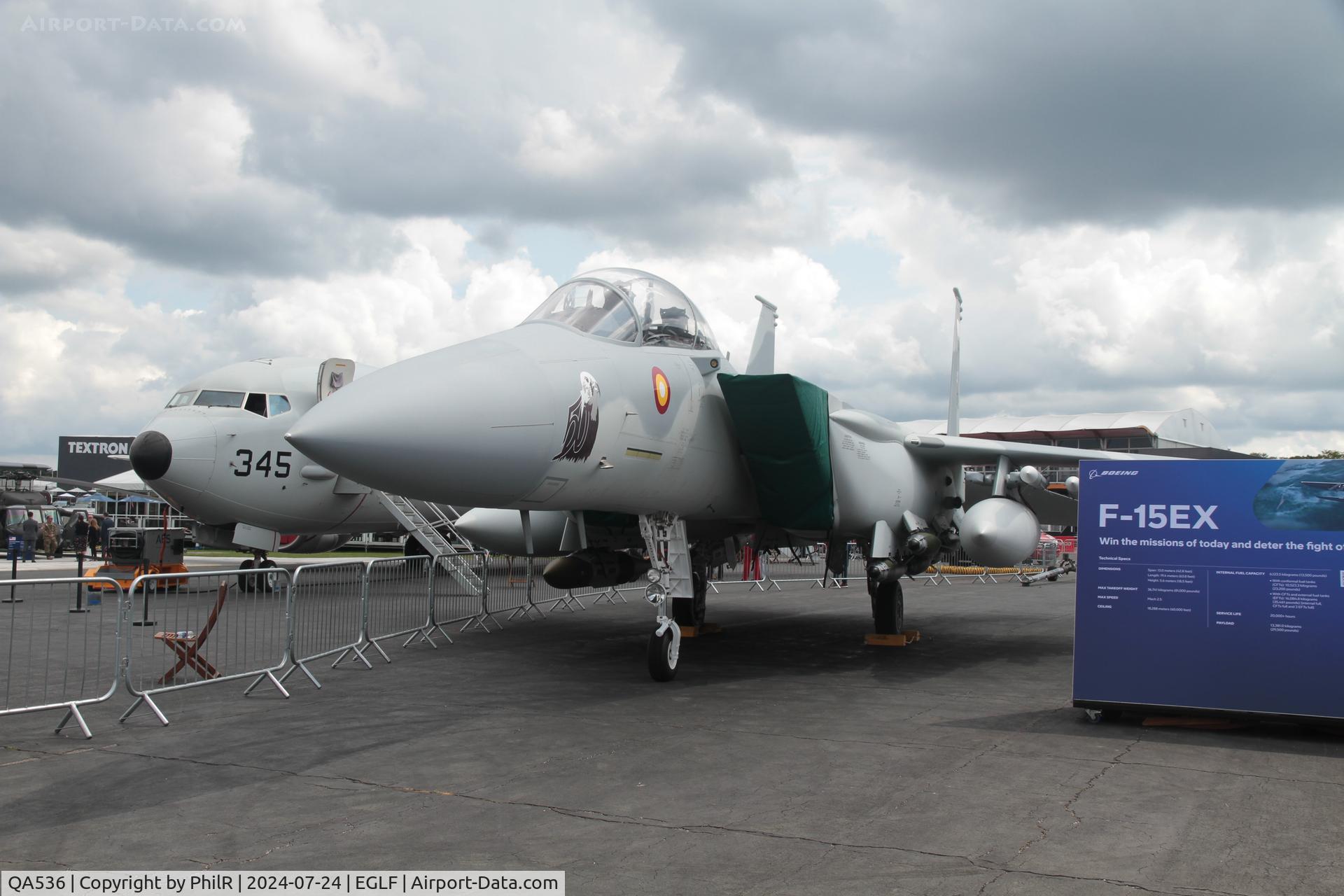 QA536, Boeing F-15QA Ababil, c/n QA40, QA535 Boeing F-15QA Ababil QEAF FIA Farnborough 24.07.24 (2).JPG
