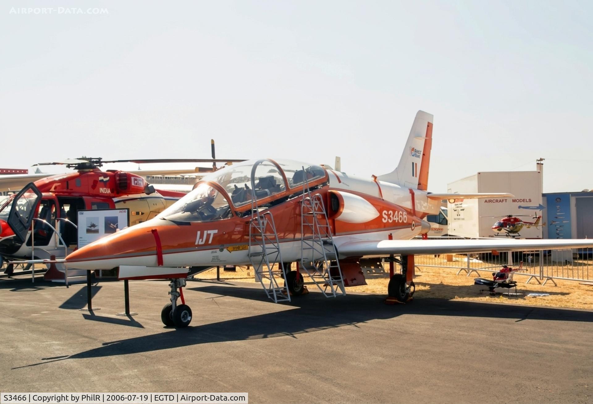 S3466, HAL HJT-36 Sitara, c/n PT1, S3466 HAL HJT-36 Sitara Kiran IndianAF SBAC