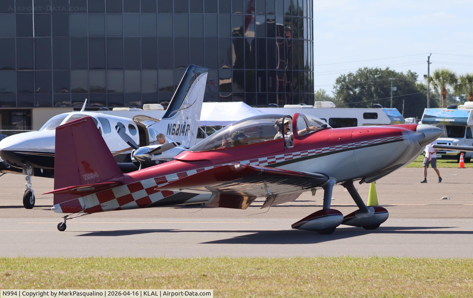 N994, 2008 Vans RV-8, c/n 81546, Vans RV-8