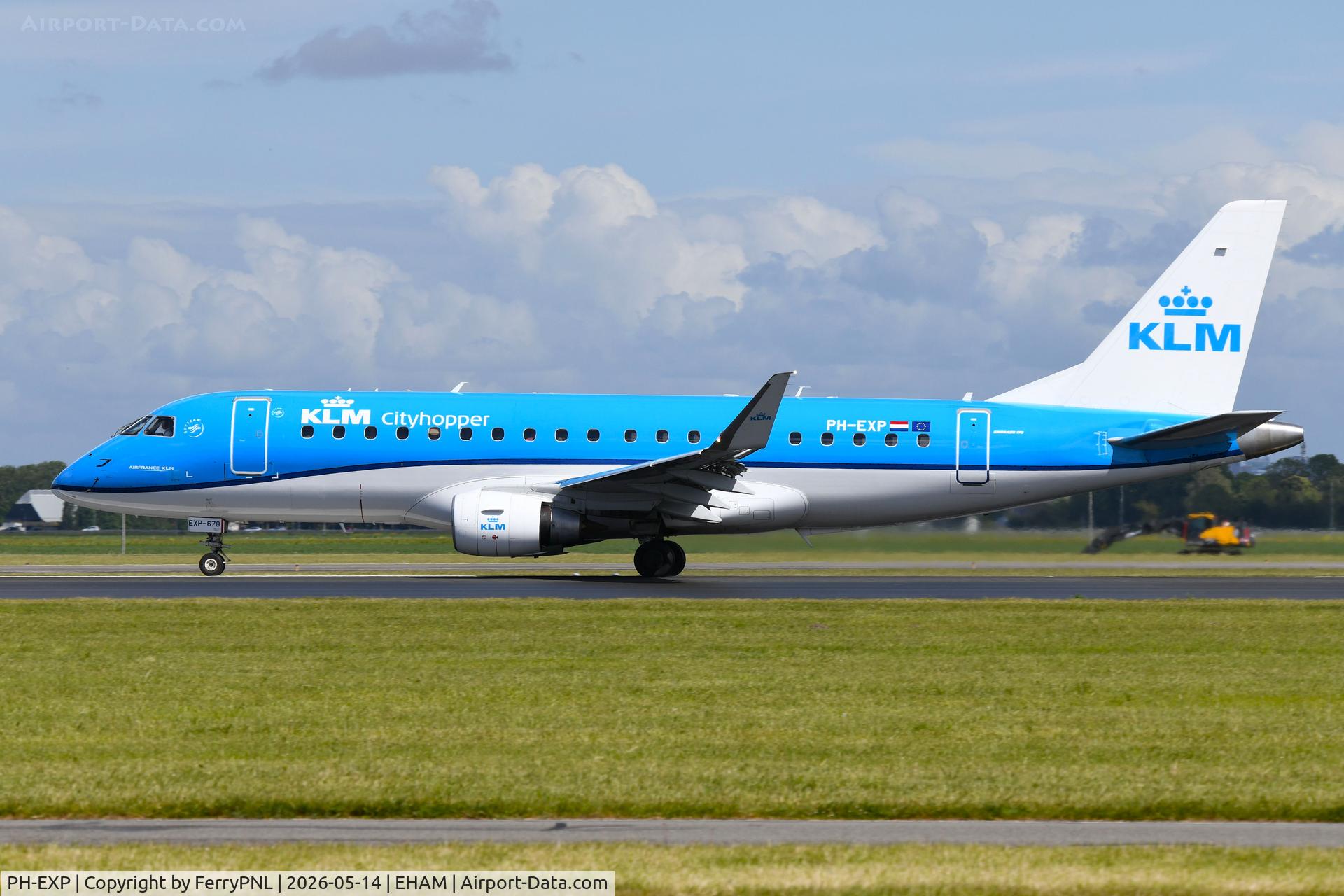 PH-EXP, 2017 Embraer 175LR (ERJ-170-200LR), c/n 17000678, KLM Cityhopper ERJ170