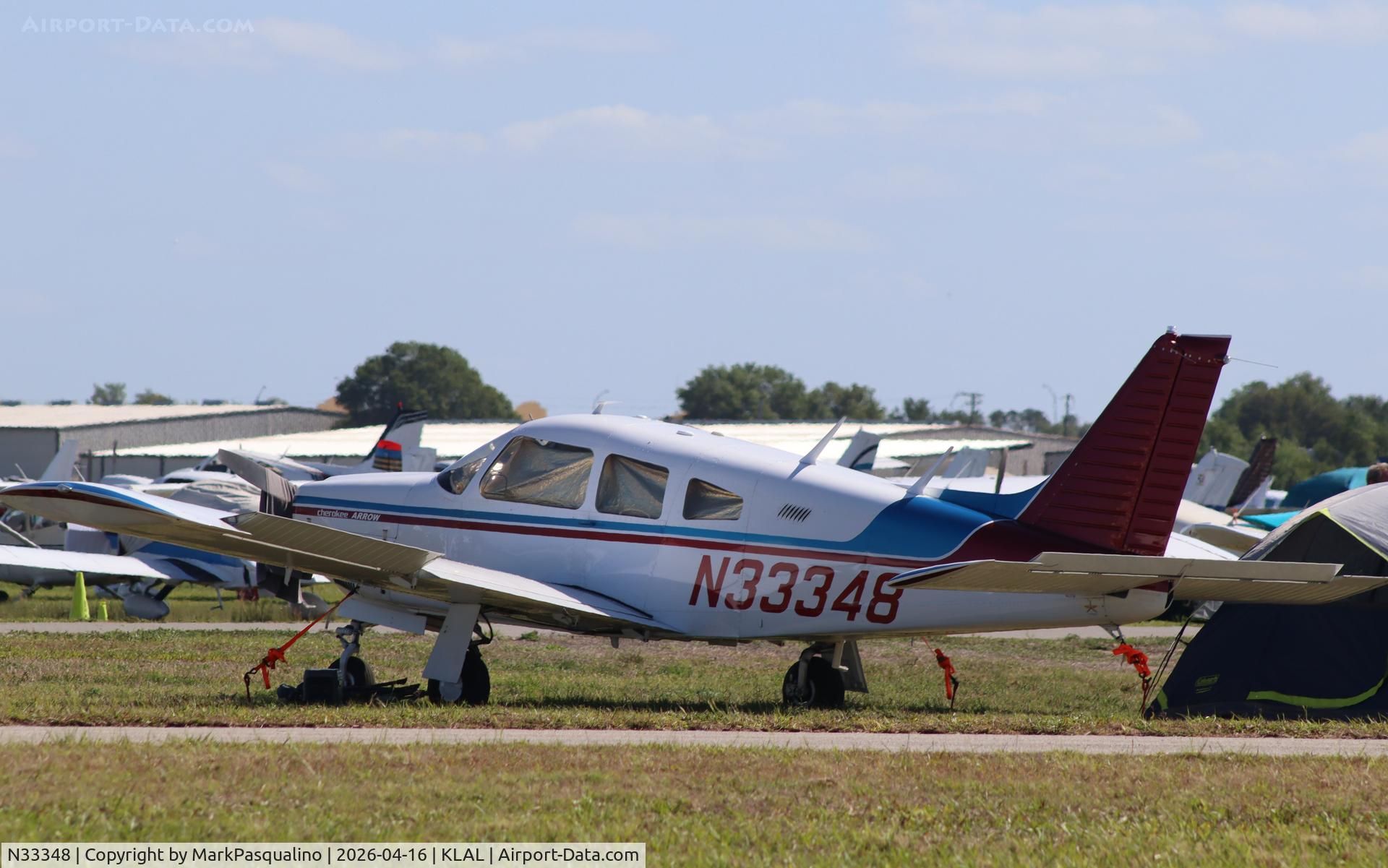 N33348, 1975 Piper PA-28R-200, c/n 28R-7535136, Piper PA-28R-200