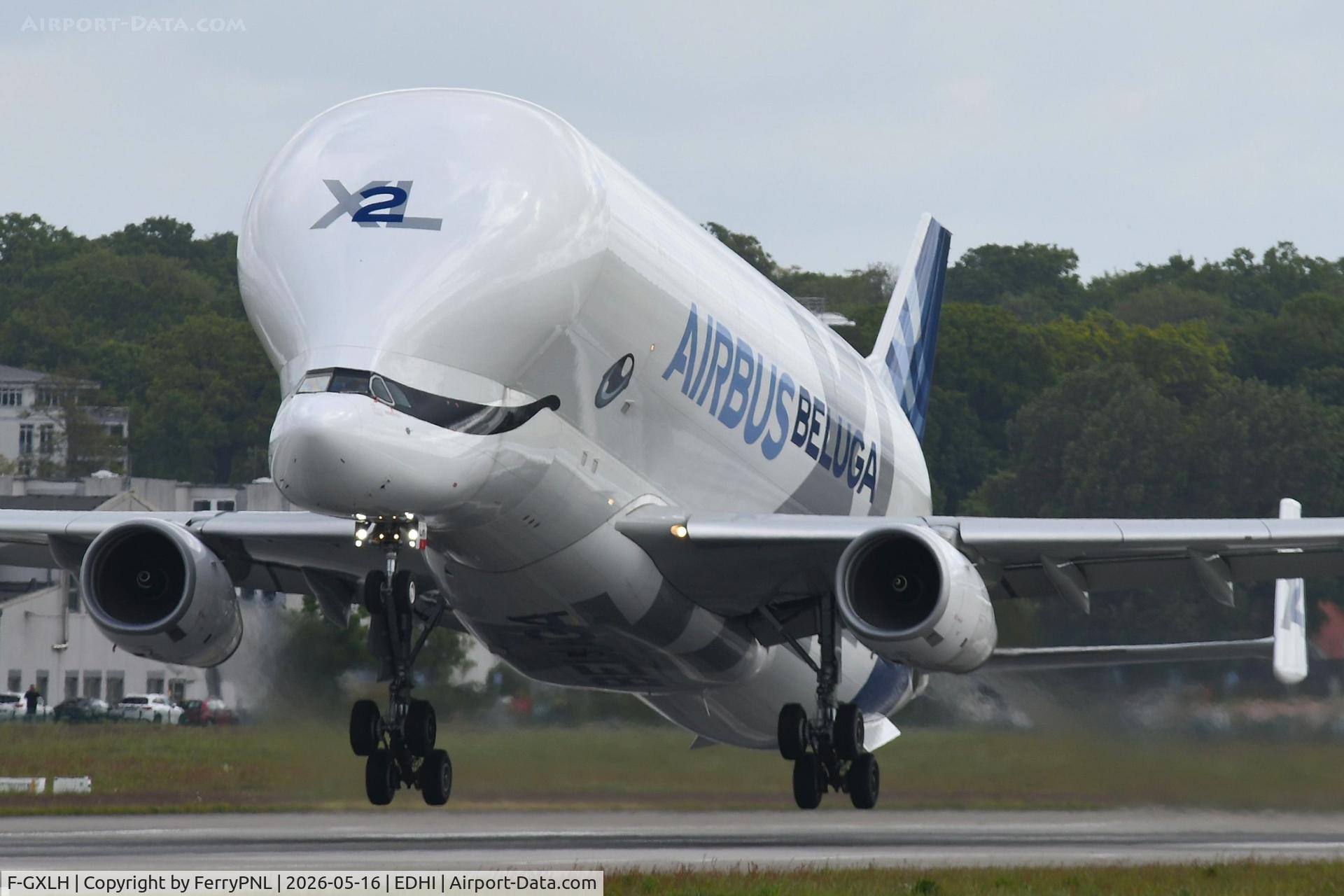 F-GXLH, 2019 Airbus A330-743L Beluga XL, c/n 1853, Beluga rotating on a flight to Toulouse