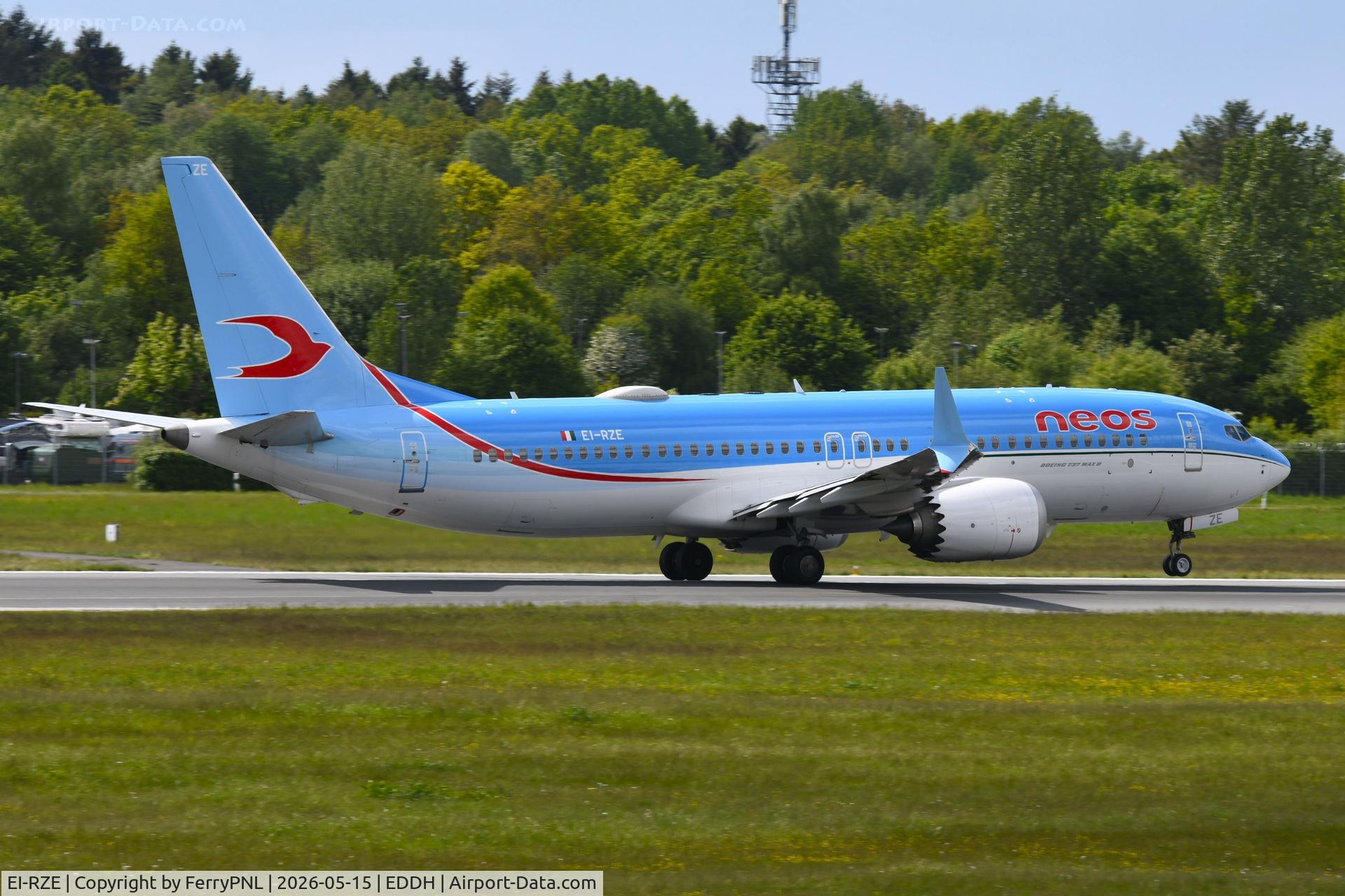 EI-RZE, 2023 Boeing 737-8 MAX, c/n 66351 l/n 8723, NEOS B738M taking-off