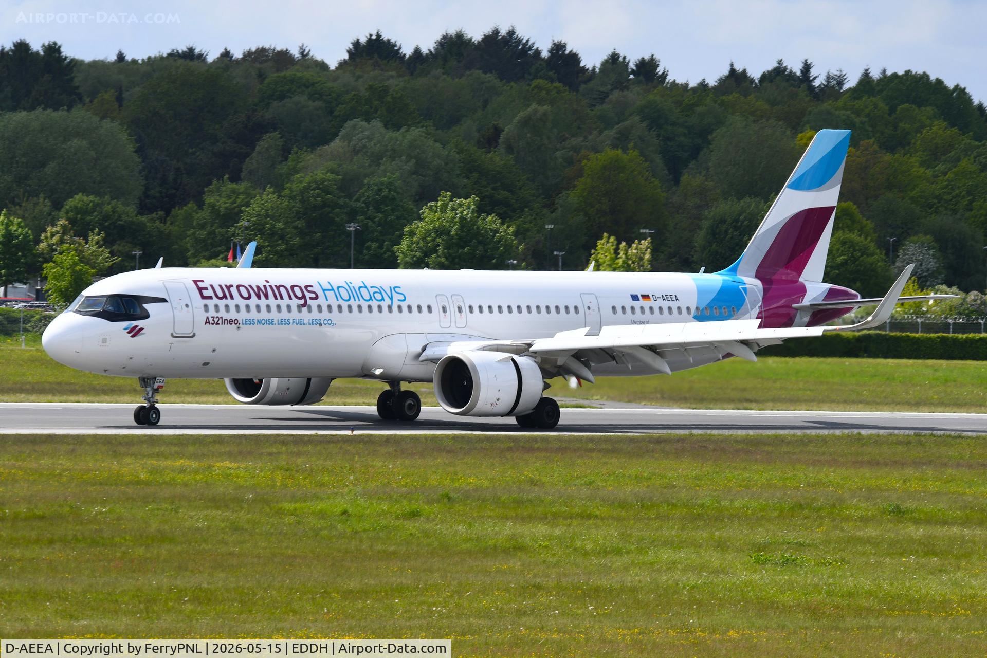 D-AEEA, 2023 Airbus A321-251NX, c/n 11412, Arrival of Eurowings A321N wearing its sunglasses